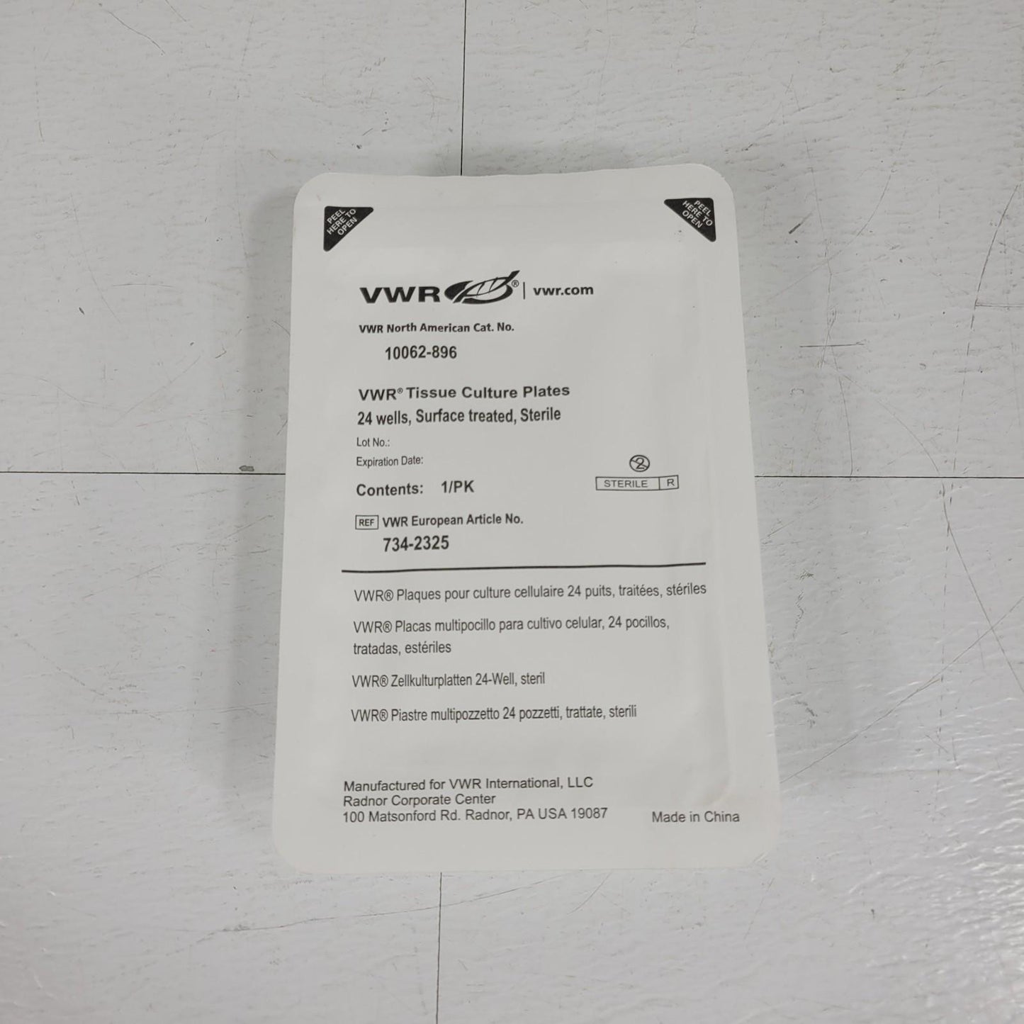 50-Pack Avantor 10062-896 VWR Tissue Culture Plates 24 Well Surface Treated Case