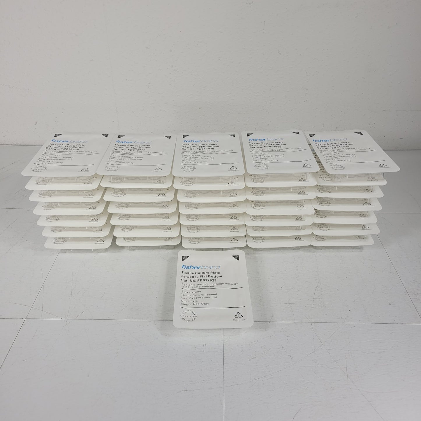 42-Pack Fisherbrand FB012929 Polystyrene 24 Wells Tissue Culture Plate