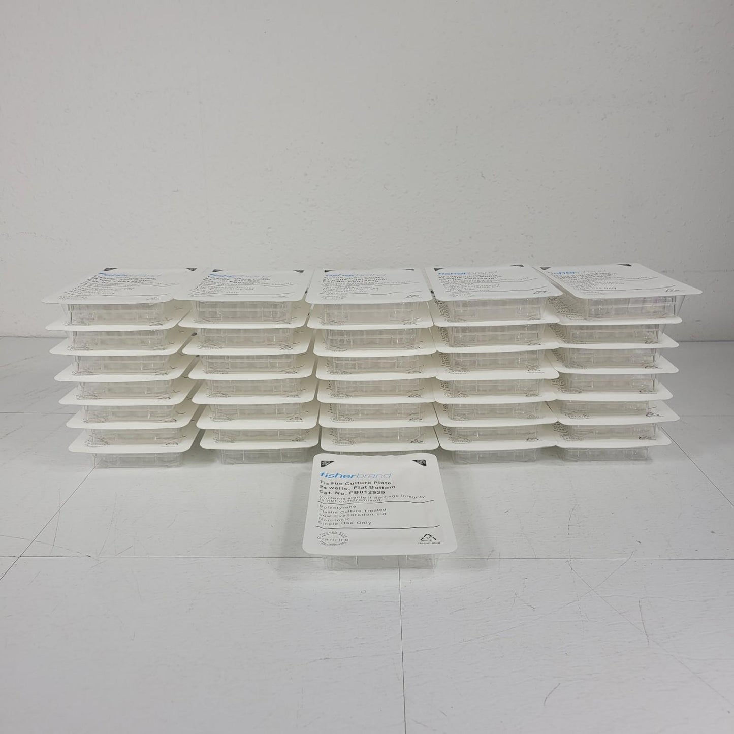 42-Pack Fisherbrand FB012929 Polystyrene 24 Wells Tissue Culture Plate