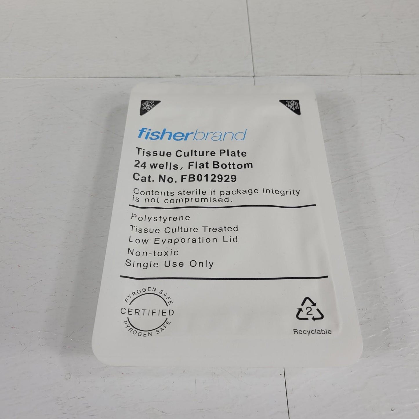 42-Pack Fisherbrand FB012929 Polystyrene 24 Wells Tissue Culture Plate
