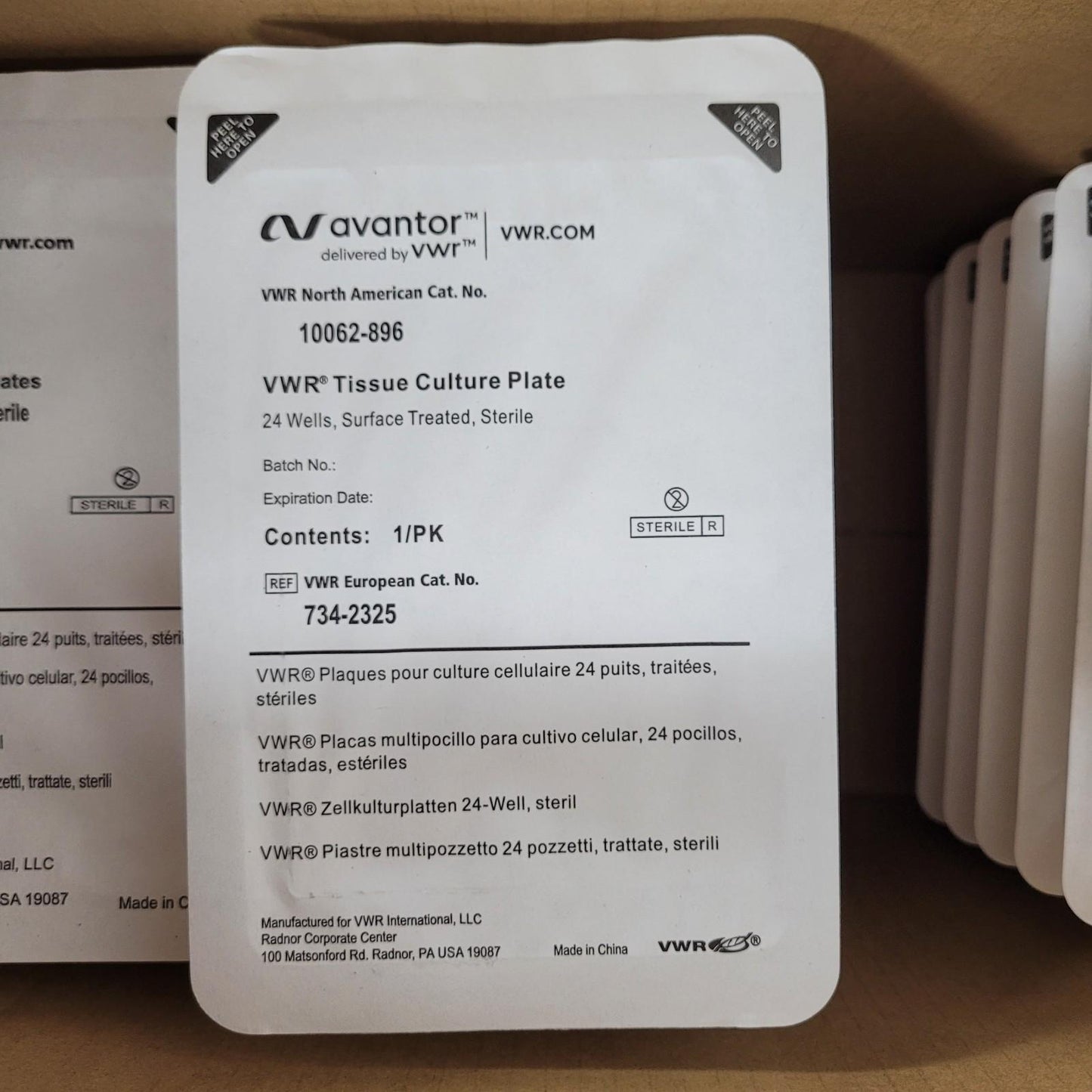 *Lot of 15, 24 and 12 Well* Avantor 10062-896 10062-894 Tissue Culture Plates