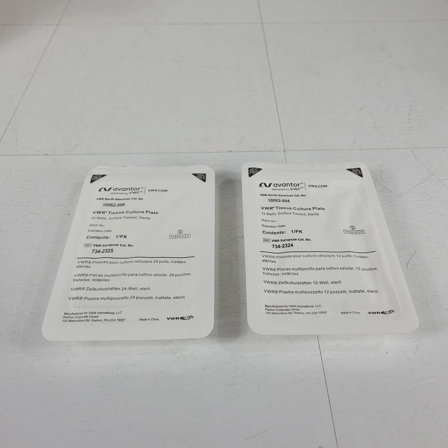 *Lot of 15, 24 and 12 Well* Avantor 10062-896 10062-894 Tissue Culture Plates