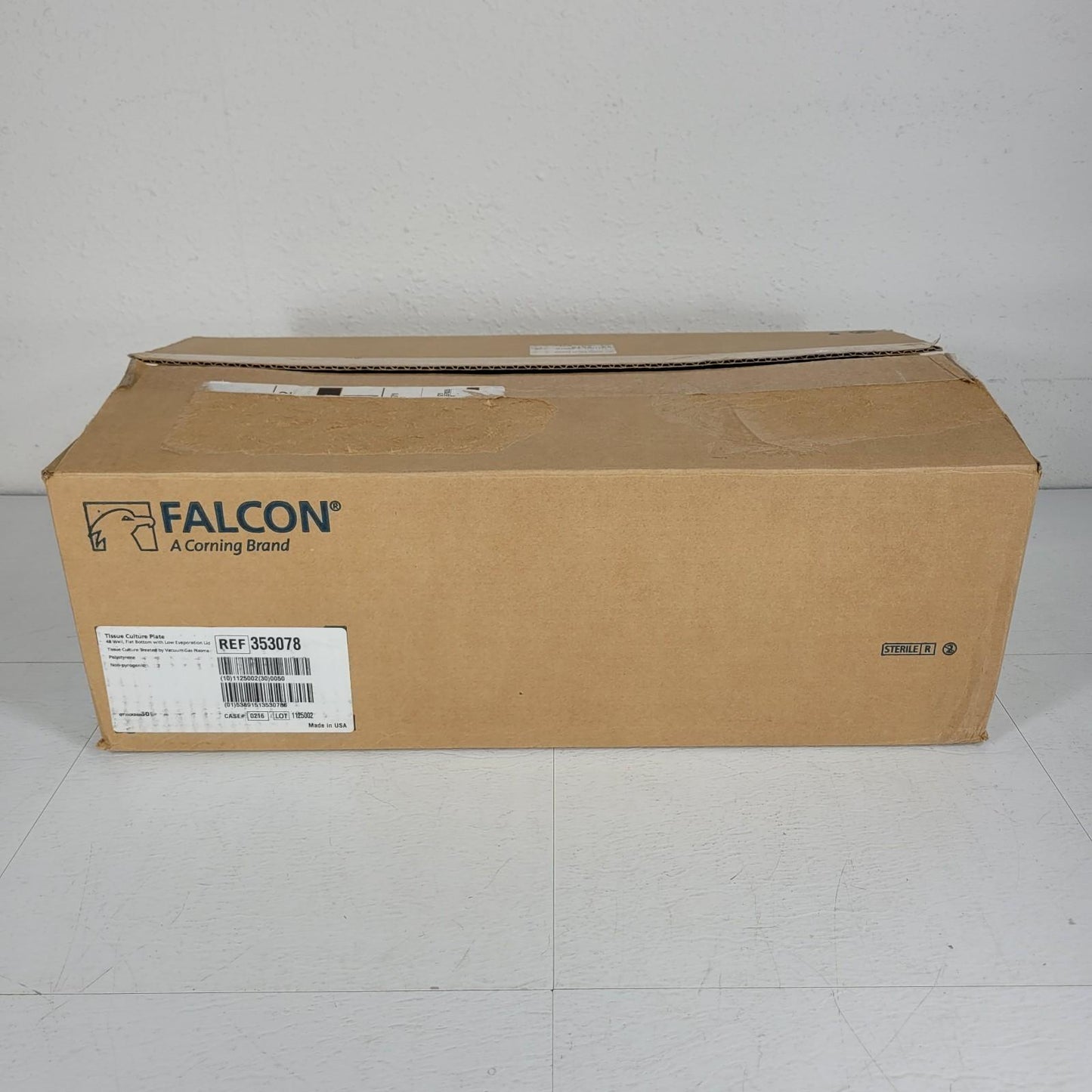 42PK Falcon 353078 48-Well Tissue Culture Plate Flat Bottom Low Evaporation Lid