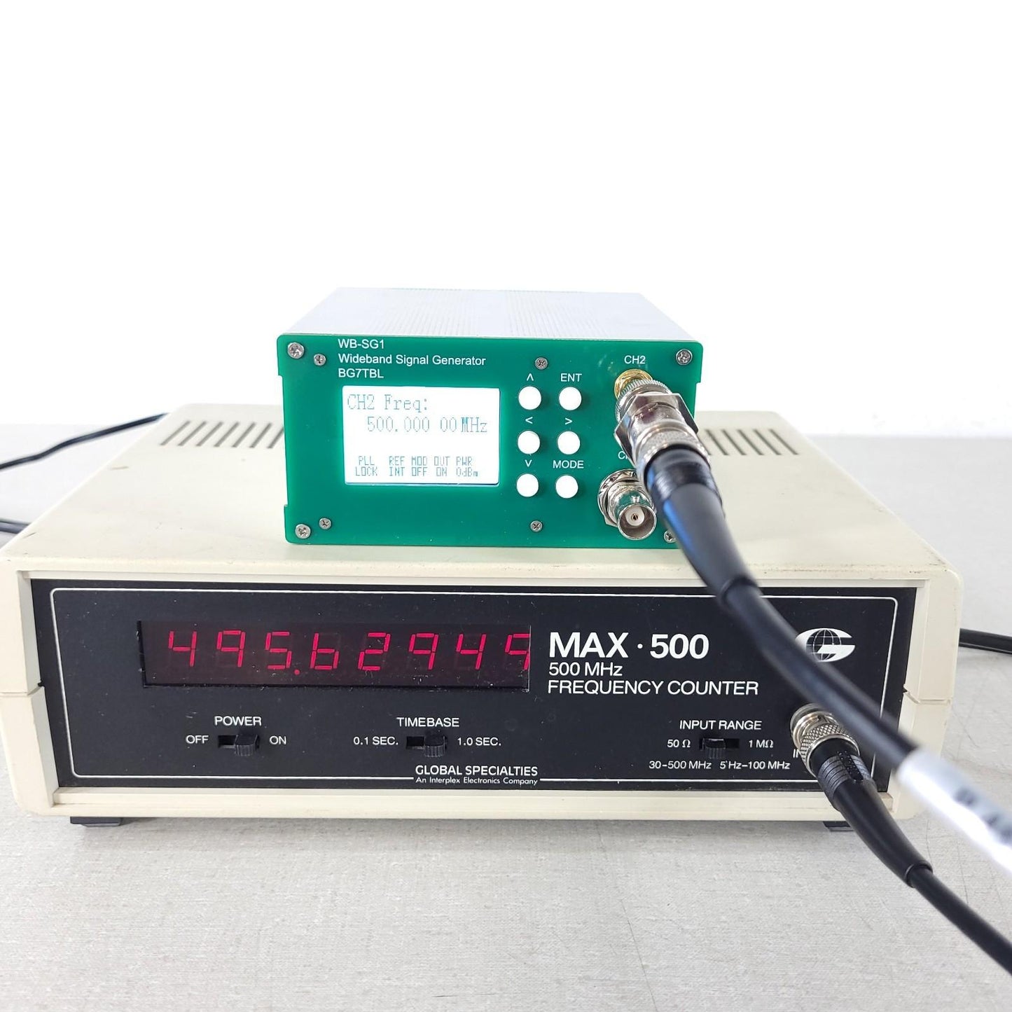 Global Specialties E&L Instruments MAX 500 Frequency Counter 5Hz To 500MHz