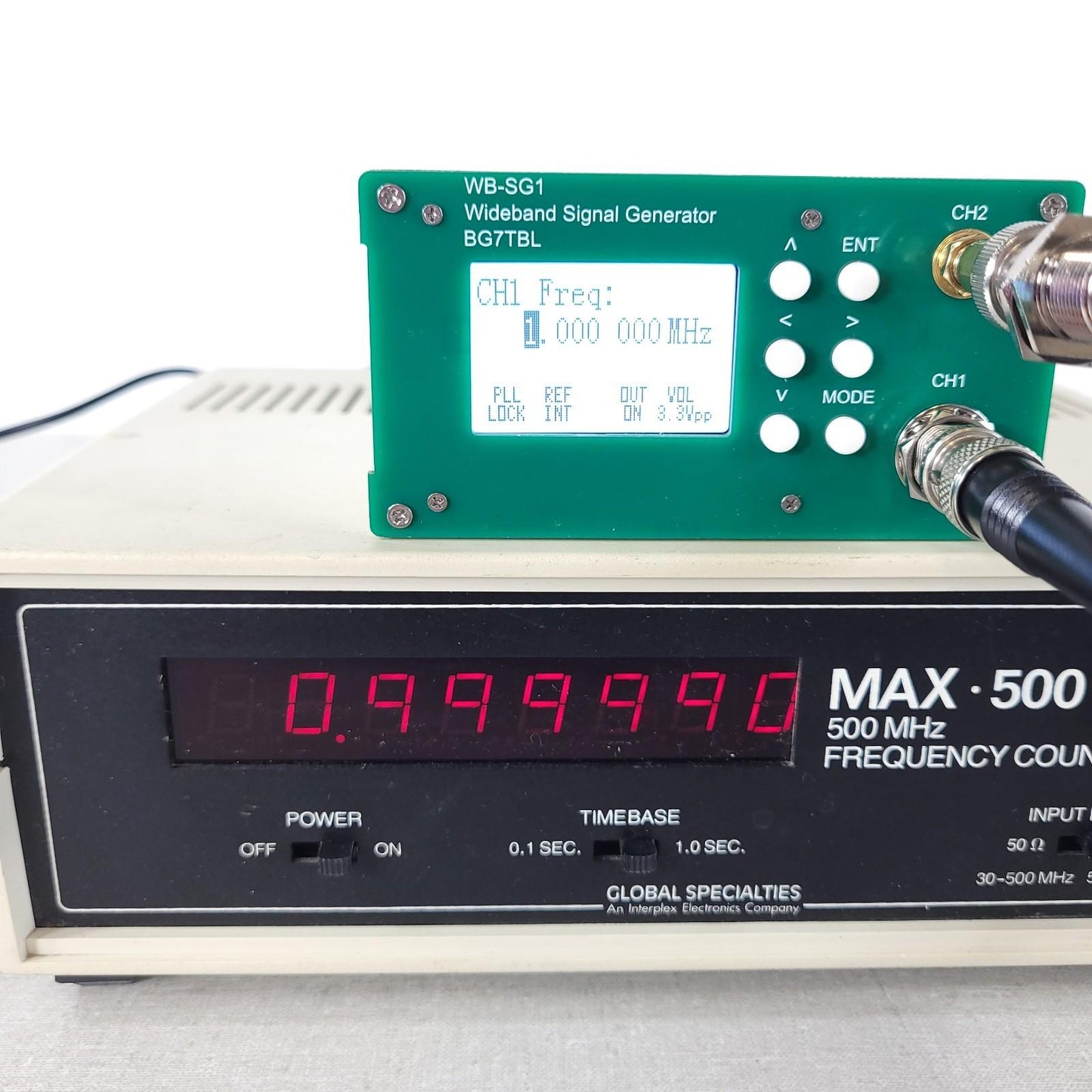 Global Specialties E&L Instruments MAX 500 Frequency Counter 5Hz To 500MHz