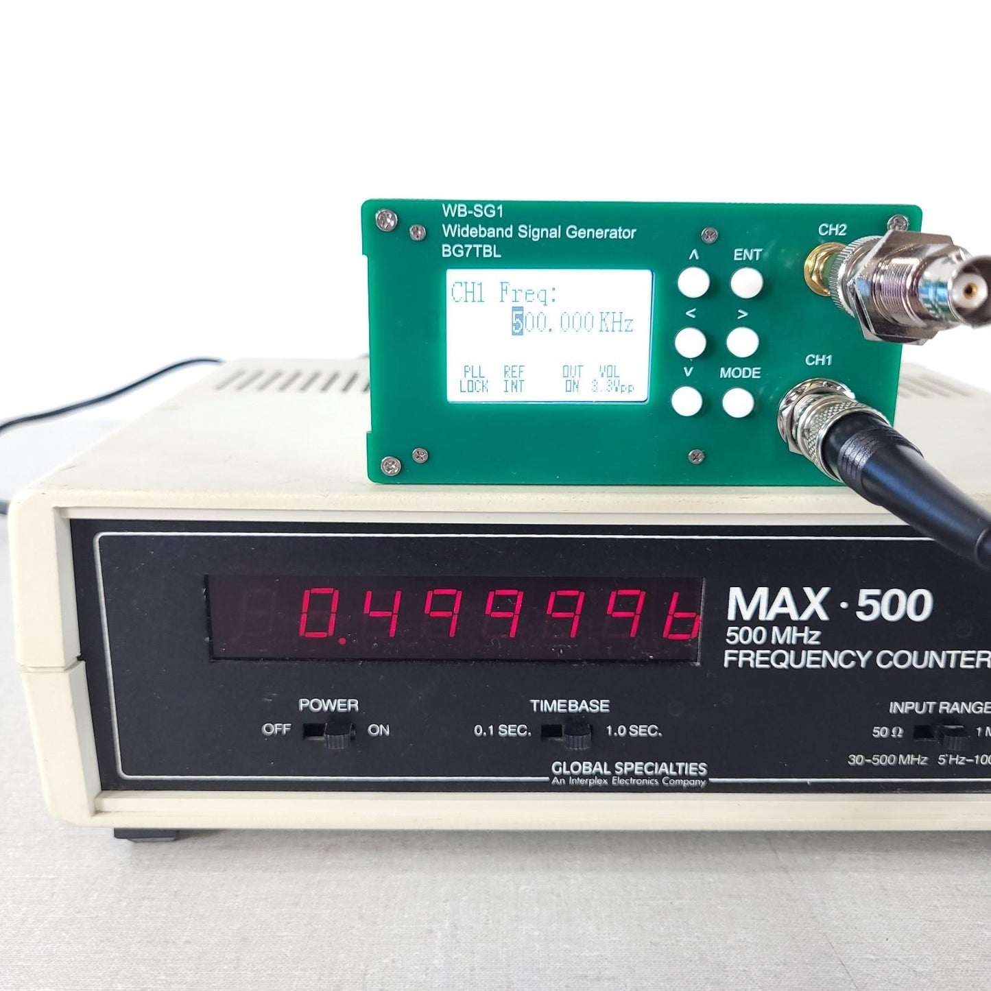 Global Specialties E&L Instruments MAX 500 Frequency Counter 5Hz To 500MHz