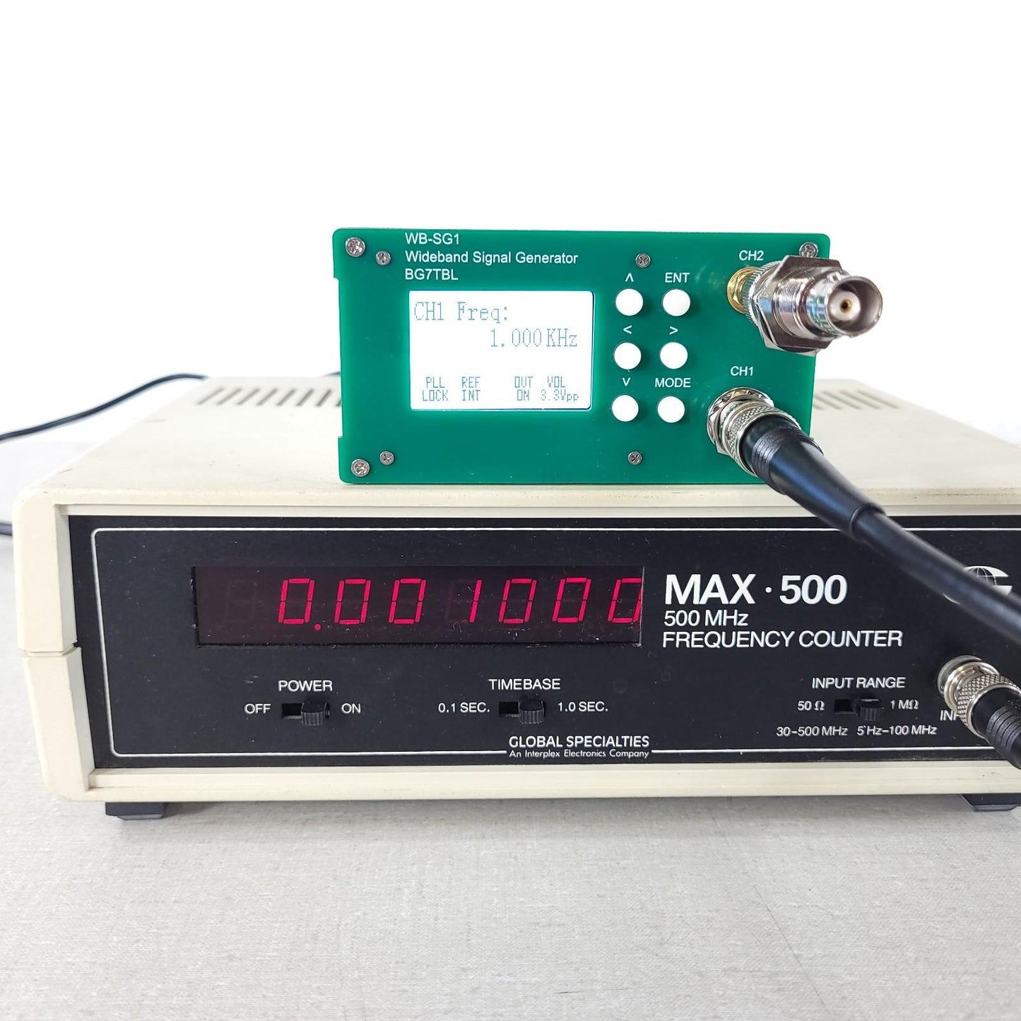 Global Specialties E&L Instruments MAX 500 Frequency Counter 5Hz To 500MHz