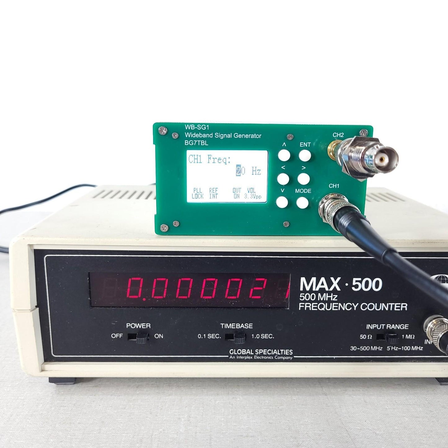 Global Specialties E&L Instruments MAX 500 Frequency Counter 5Hz To 500MHz