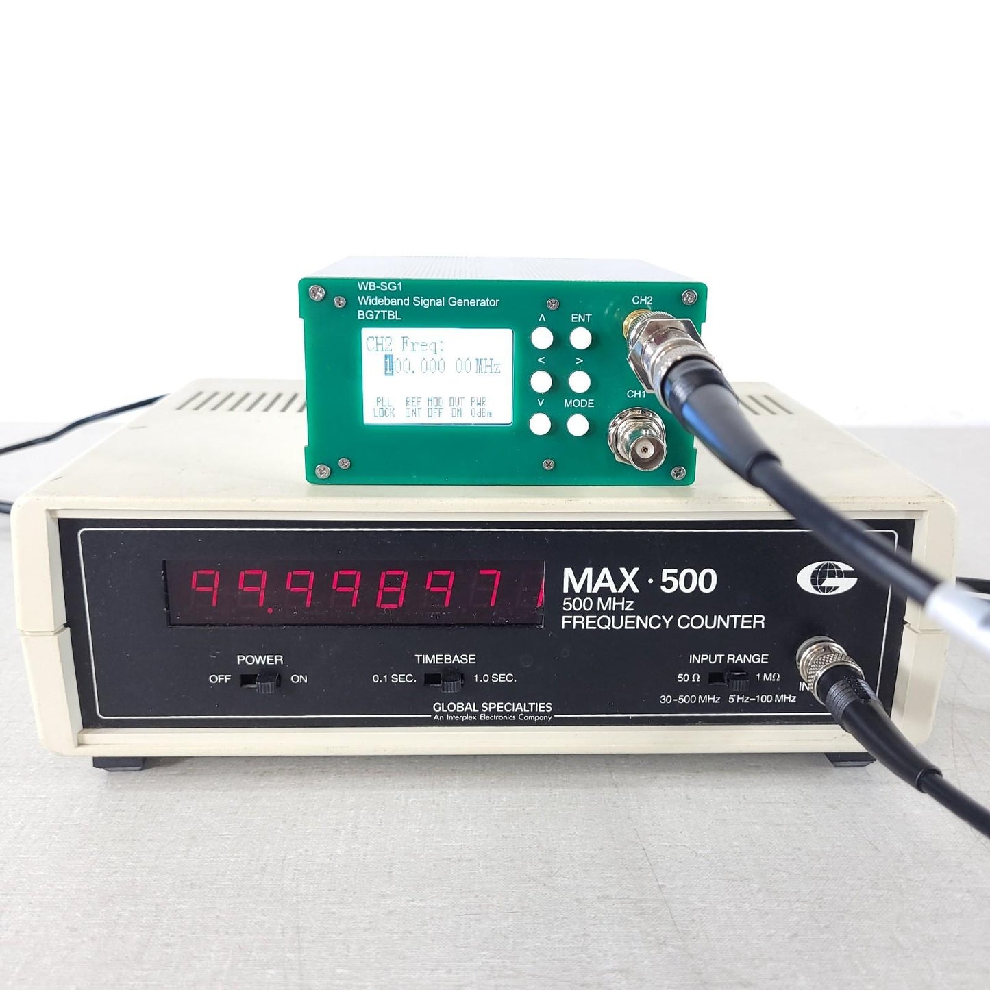 Global Specialties E&L Instruments MAX 500 Frequency Counter 5Hz To 500MHz