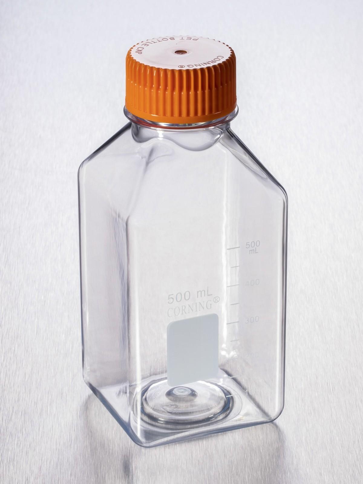 6/Case Corning 431532 PET Polyethylene Terephthalate Storage Bottle 500mL