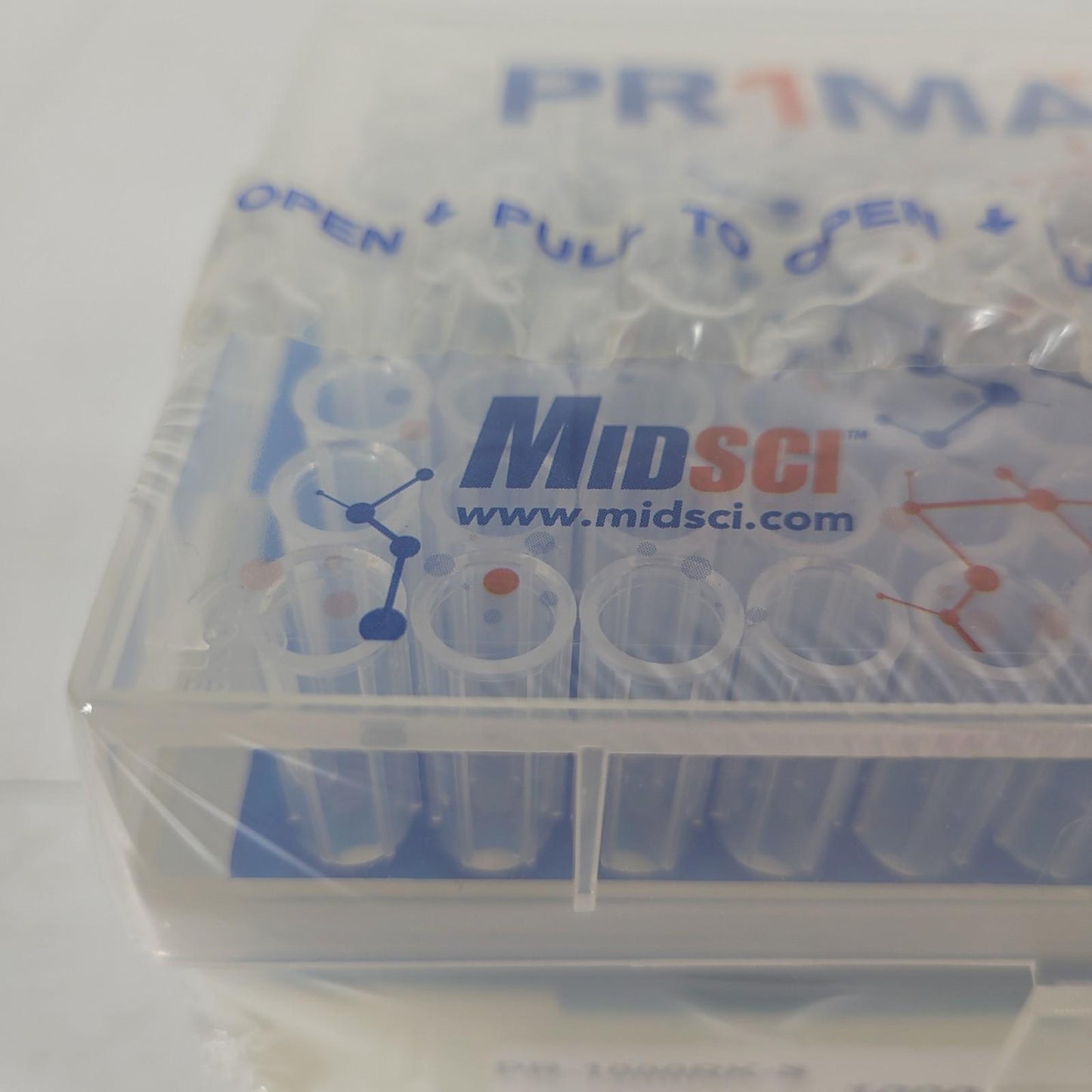 MidSci PR-1000RK-S Prima 1000uL Pipette Tips Racked Natural Low Retention PR1MA
