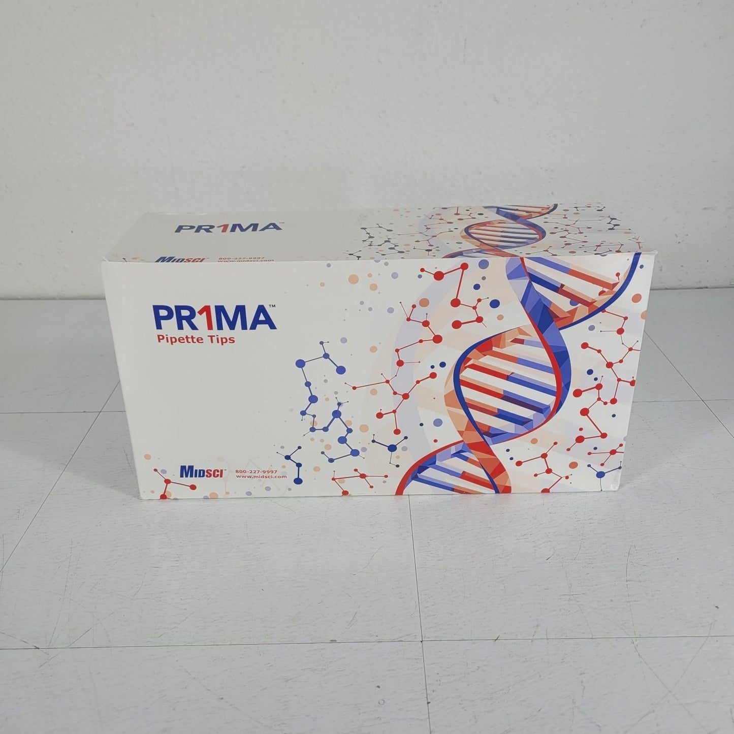 MidSci PR-1000RK-S Prima 1000uL Pipette Tips Racked Natural Low Retention PR1MA