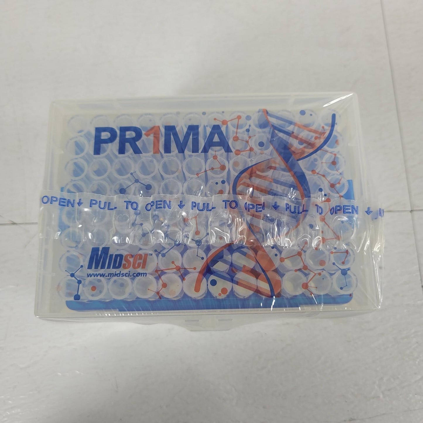 MidSci PR-1000RK-S Prima 1000uL Pipette Tips Racked Natural Low Retention PR1MA