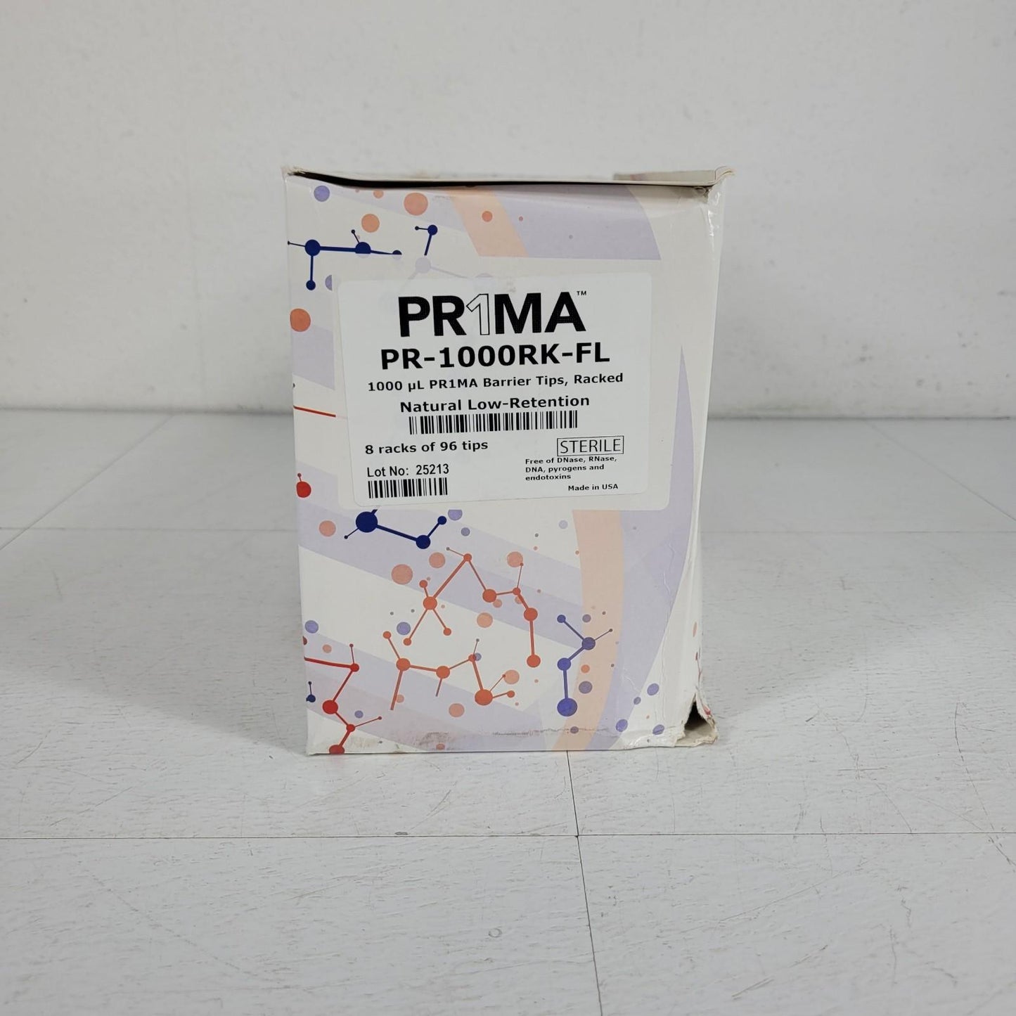 MidSci PR-1000RK-FL Prima 1000uL Barrier Tips Racked Natural Low Retention PR1MA