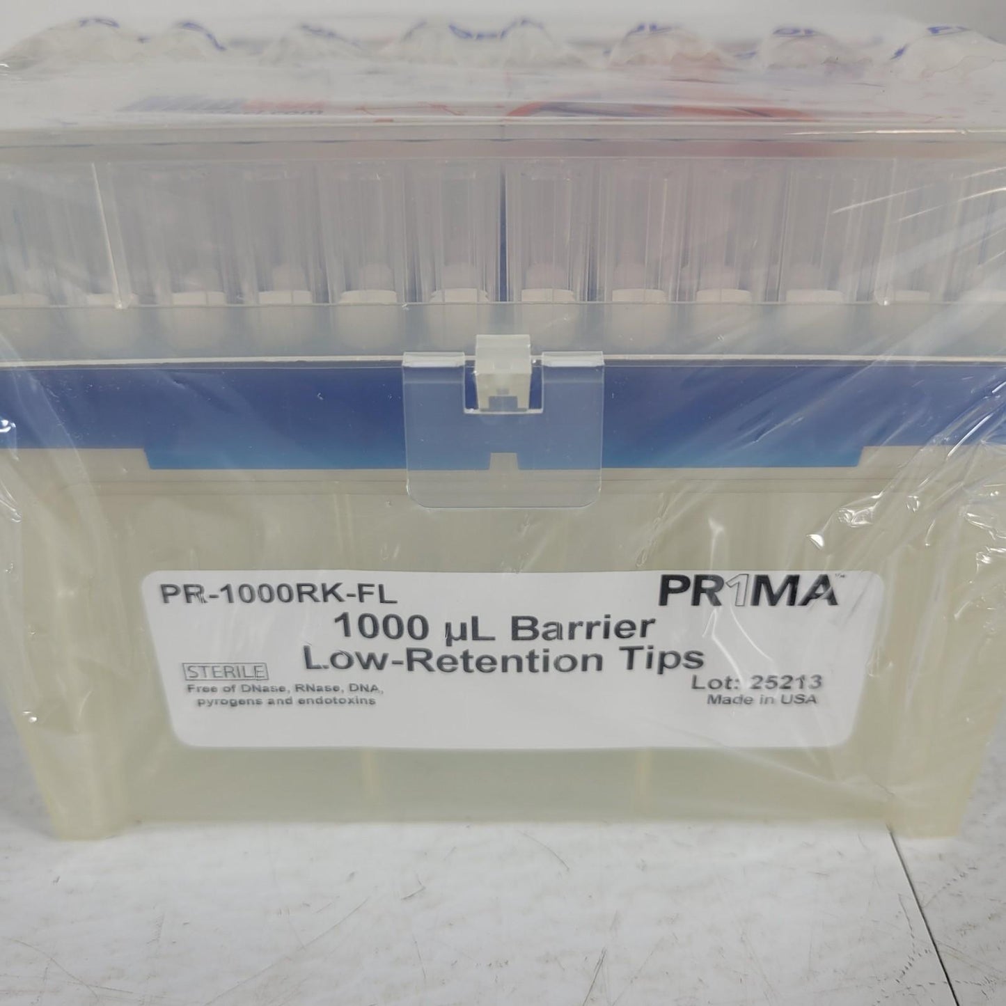 MidSci PR-1000RK-FL Prima 1000uL Barrier Tips Racked Natural Low Retention PR1MA