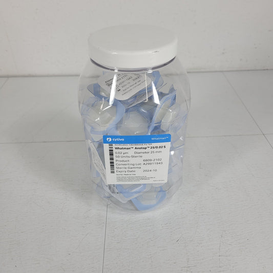 Lot of 34 Cytiva 6809-2102 Whatman Anotop Inorganic Membrane Filter Dia 25mm
