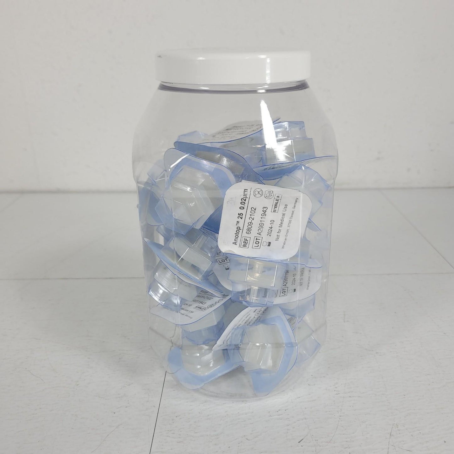 Lot of 34 Cytiva 6809-2102 Whatman Anotop Inorganic Membrane Filter Dia 25mm