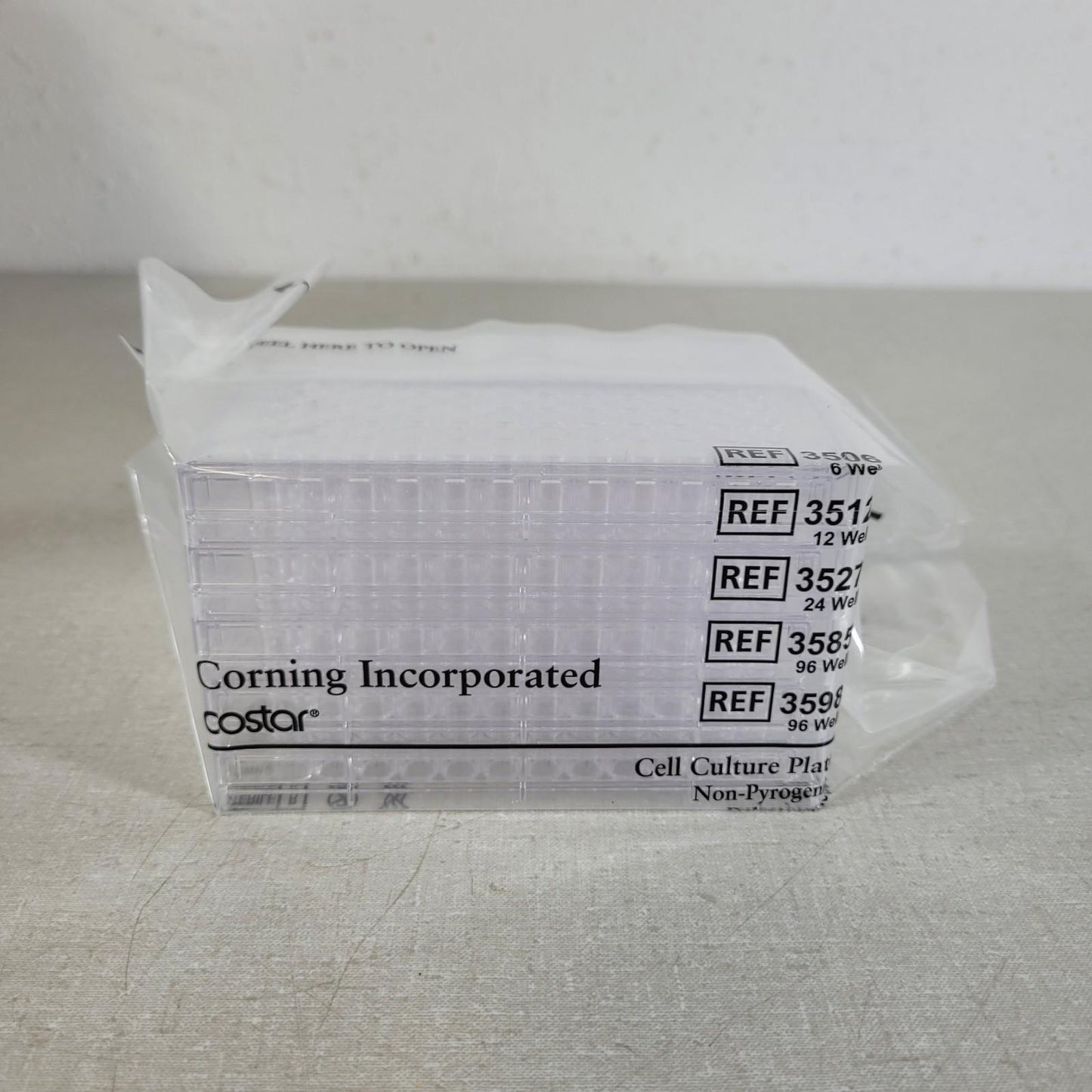 45/ct Corning 3585 Costar 96 Well Cell Culture Cluster Flat Bottom Low Evap Lid