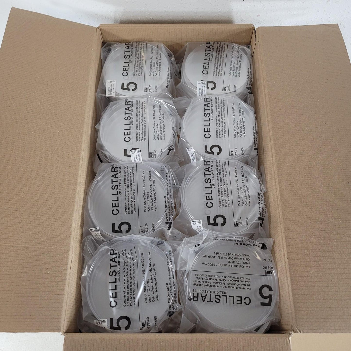 120/ct Greiner Bio-One 639160 Cellstar Cell Culture Dish 145/20mm Vents