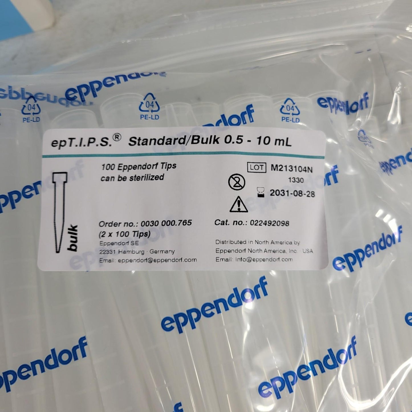 Eppendorf 022492098 epT.I.P.S 0.5 - 10 mL Pipette Tips 115 Count