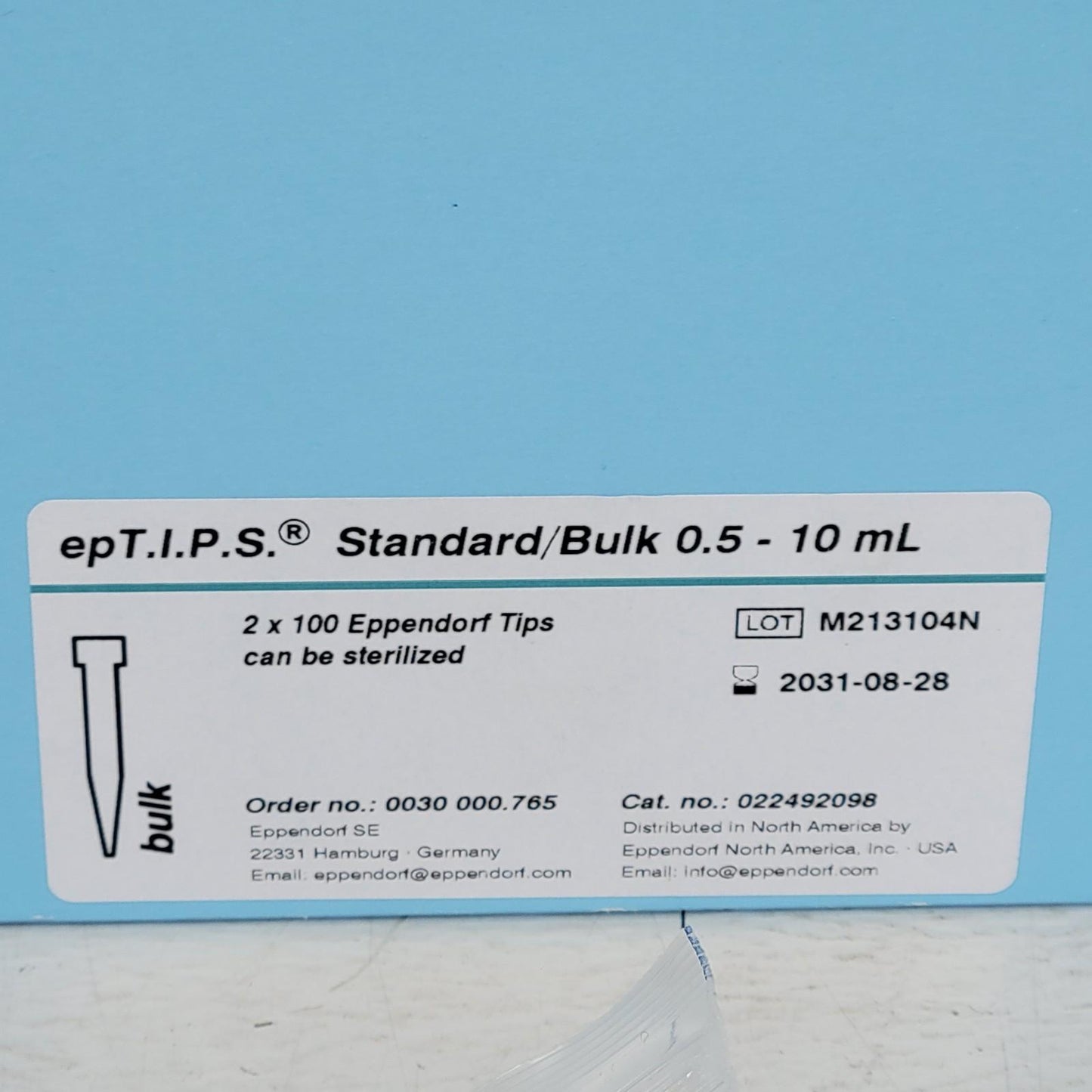 Eppendorf 022492098 epT.I.P.S 0.5 - 10 mL Pipette Tips 115 Count