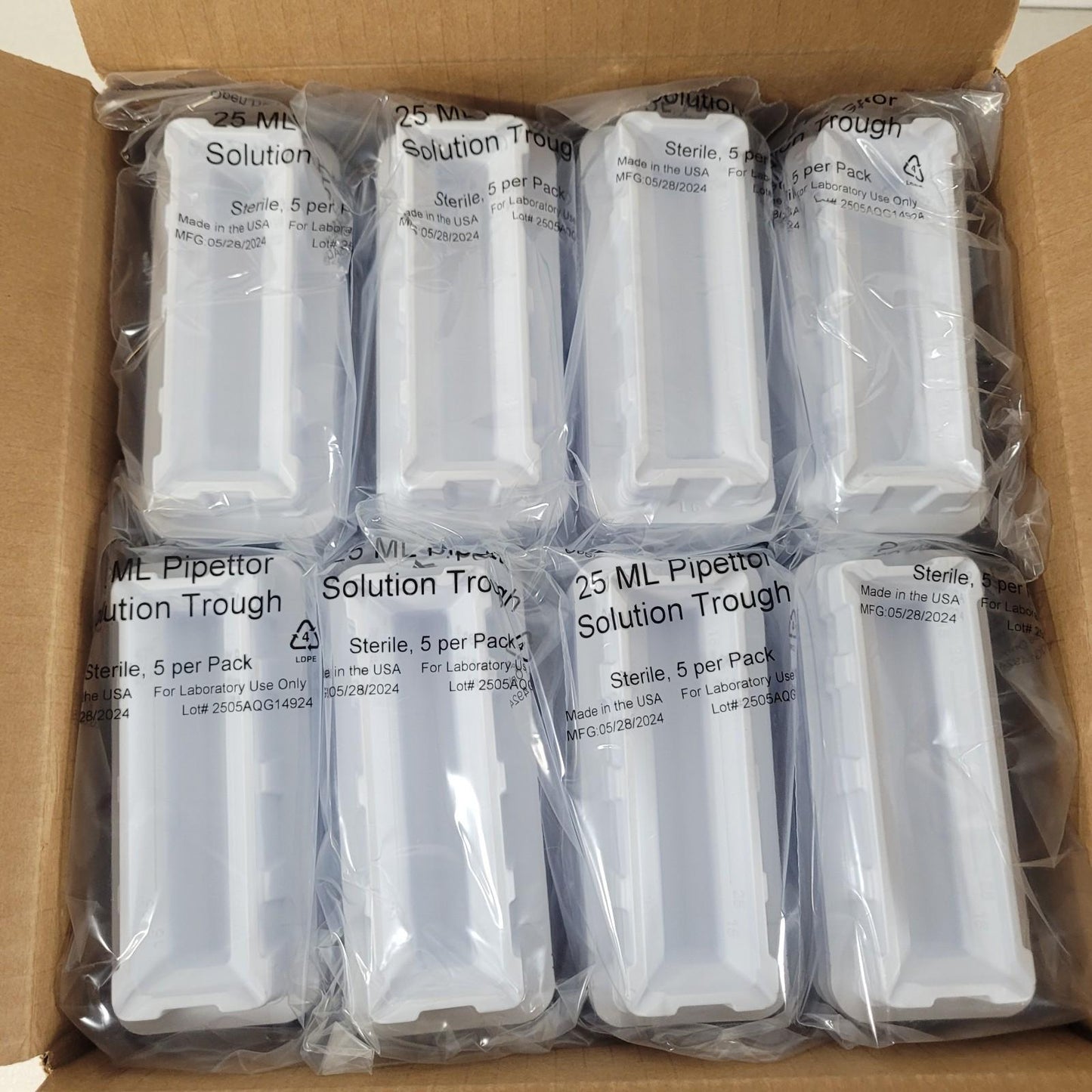 New Box of 250 AquaFill S255200 25ml Clean Reservoirs Pipettor A7C