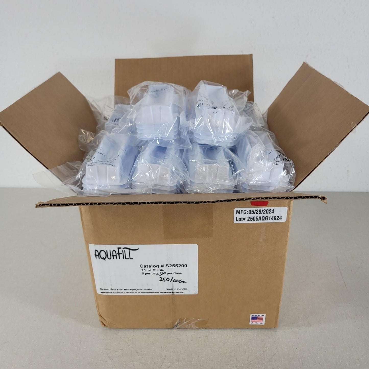 New Box of 250 AquaFill S255200 25ml Clean Reservoirs Pipettor A7C