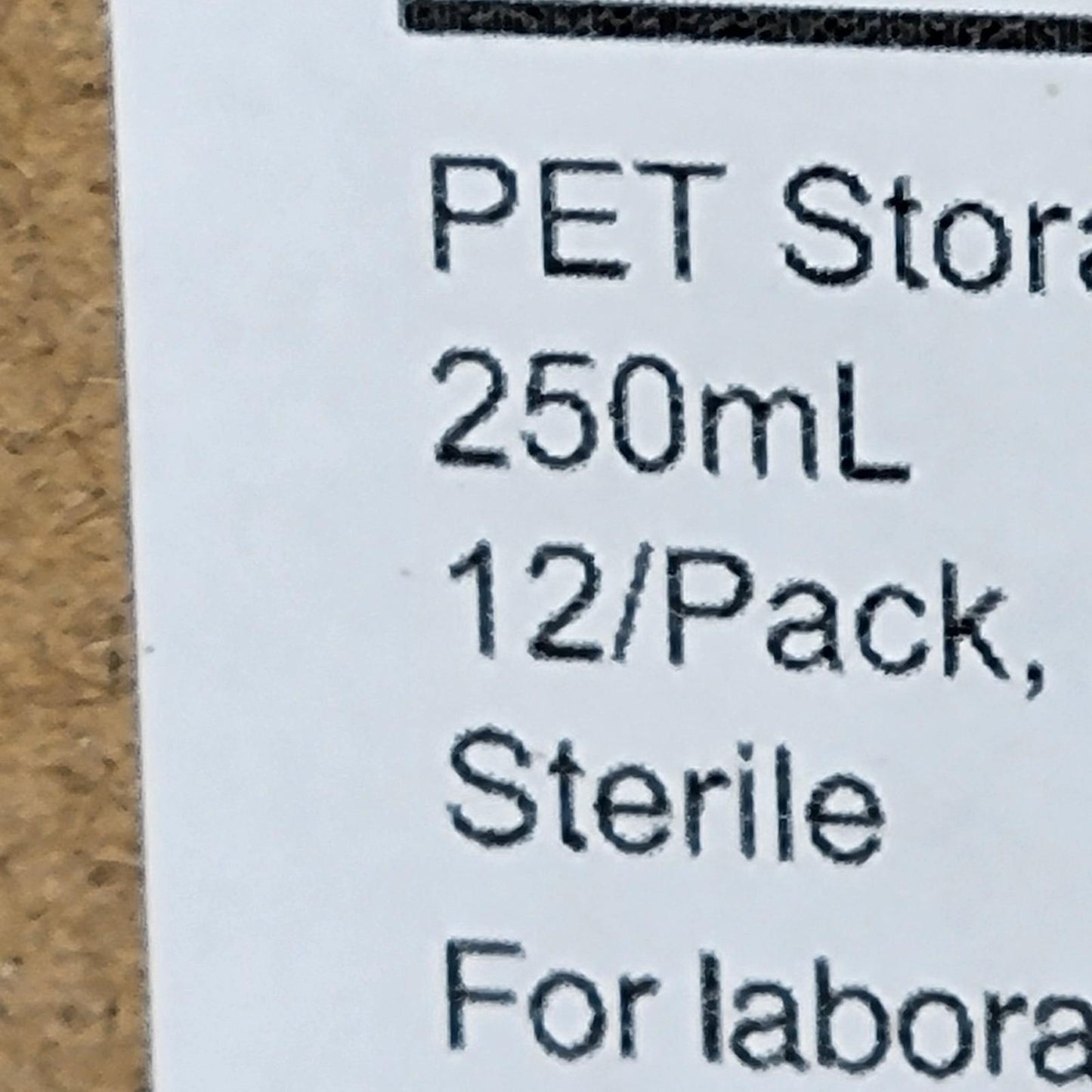 Corning 431531 PET Storage Bottle 250mL 45mm Screw Cap Graduated 12/Pack