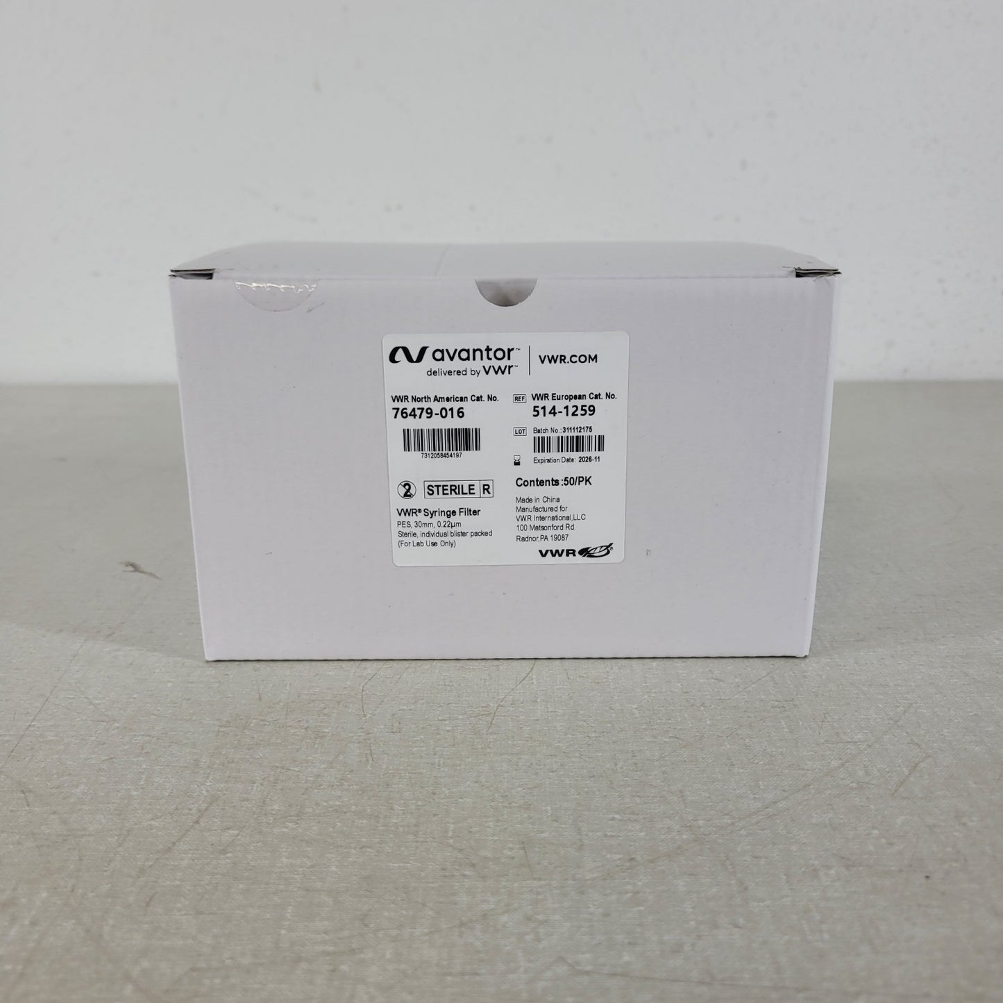 Avantor 76479-016 VWR Filter PES 30mm .22um Micron Lab Use Partial Box 31 Count