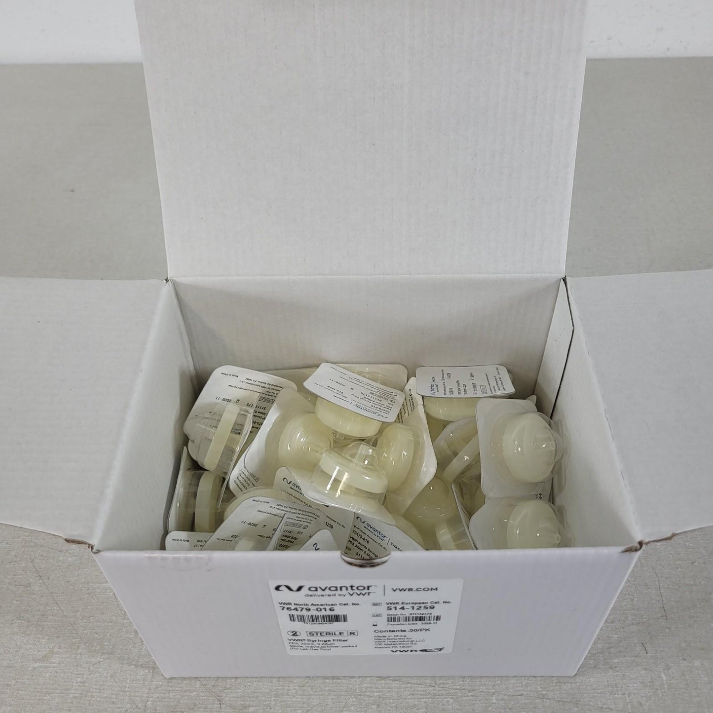 Avantor 76479-016 VWR Filter PES 30mm .22um Micron Lab Use Partial Box 31 Count