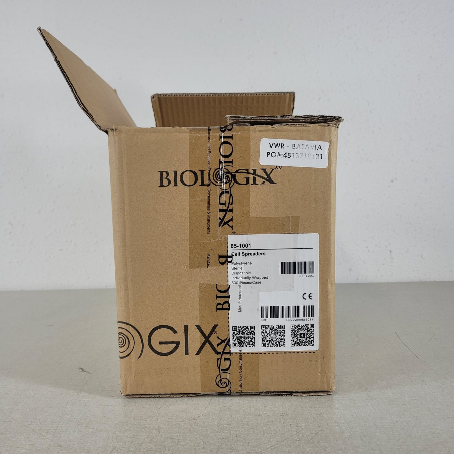 Biologix 65-1001 Cell Spreader Polystyrene Clean Disposable- 270 Box Count