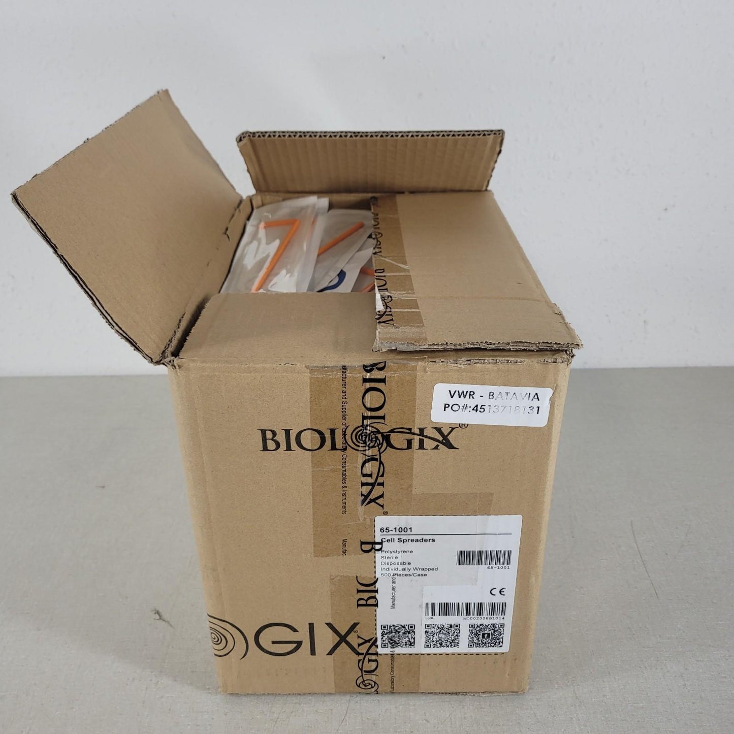 Biologix 65-1001 Cell Spreader Polystyrene Clean Disposable- 270 Box Count