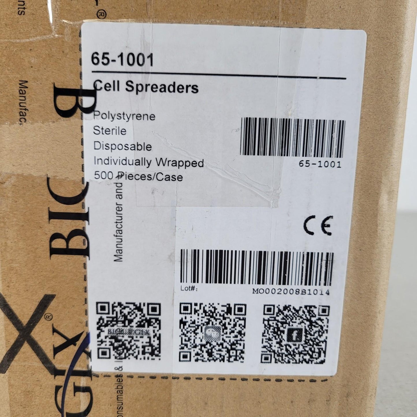 Biologix 65-1001 Cell Spreader Polystyrene Clean Disposable- 270 Box Count