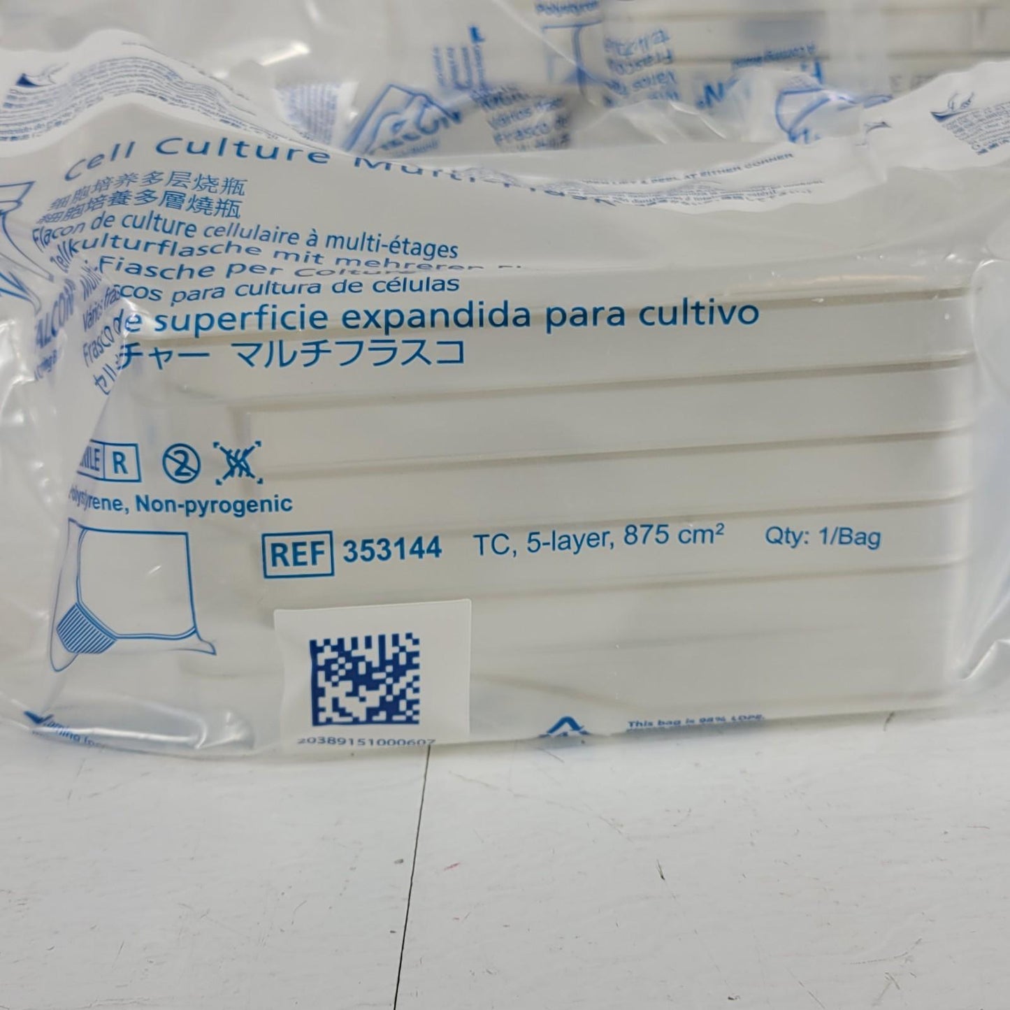 Corning Falcon 353144 875cm² Rectangular Cell Culture 5-Layer Multi-Flask 8/pk