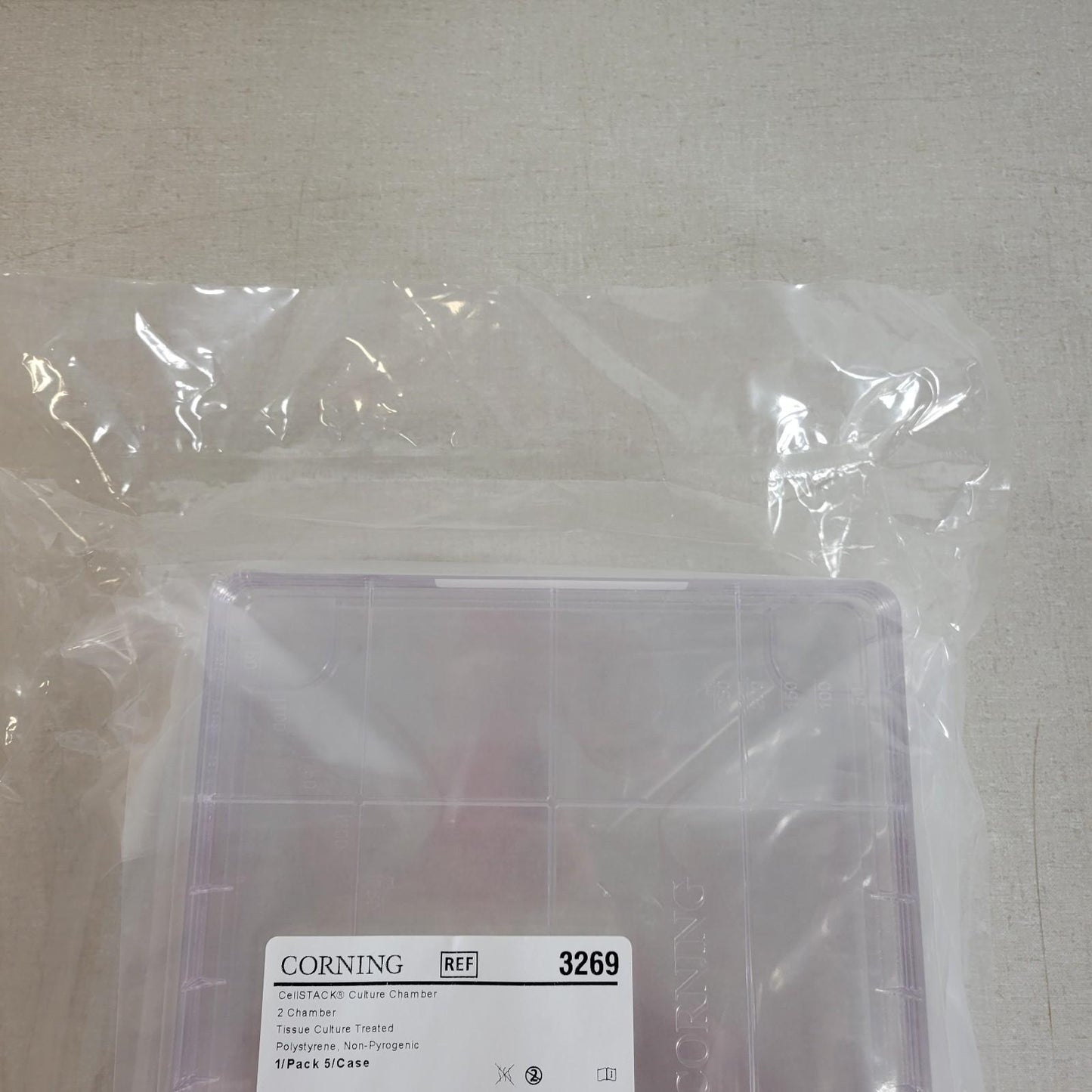 Corning 3269 CellSTACK Culture 2 Chamber Tissue Culture Treated Polystyrene