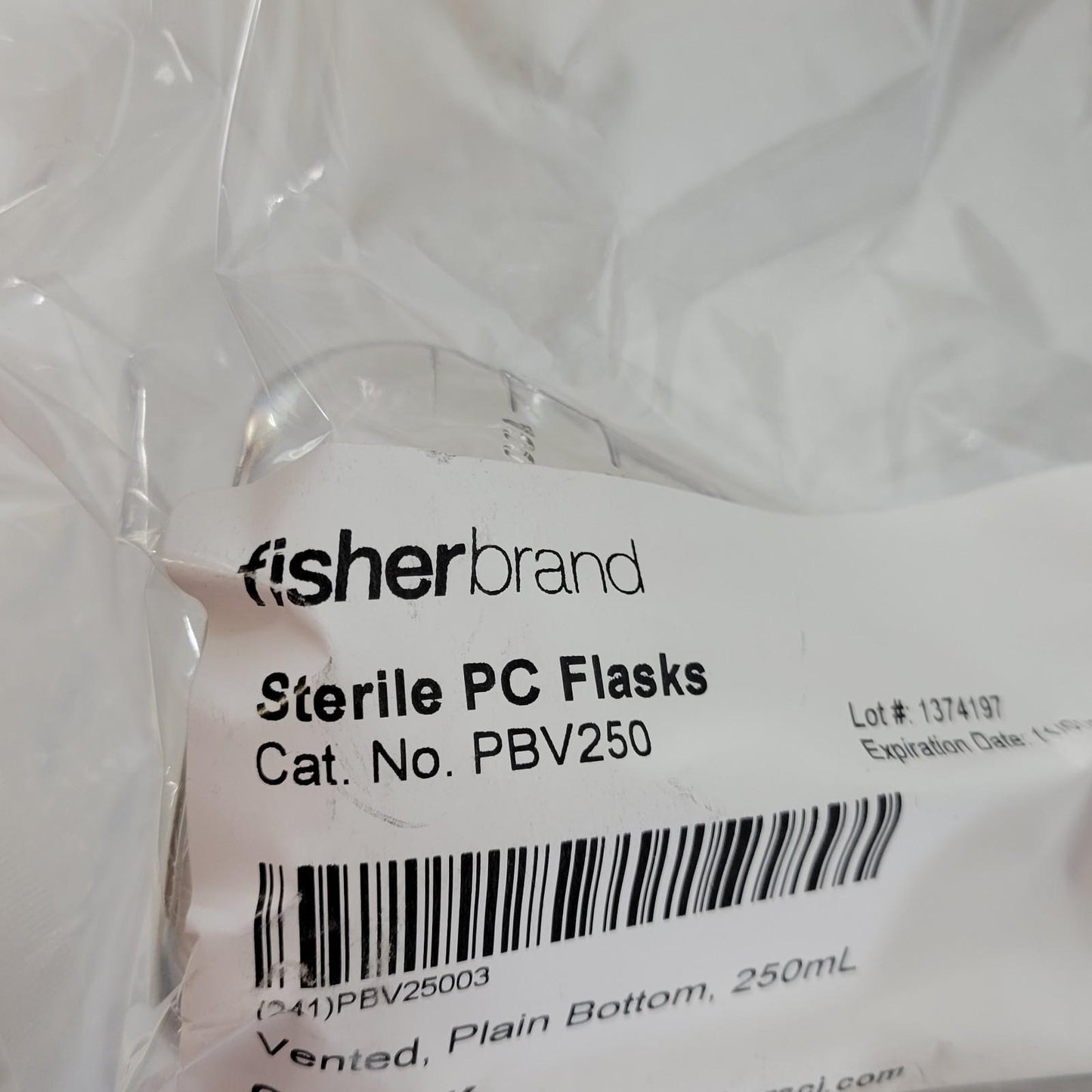 Lot of 9 Fisherbrand PBV250 PC Plain Bottom Vented Shaker Flasks 250mL