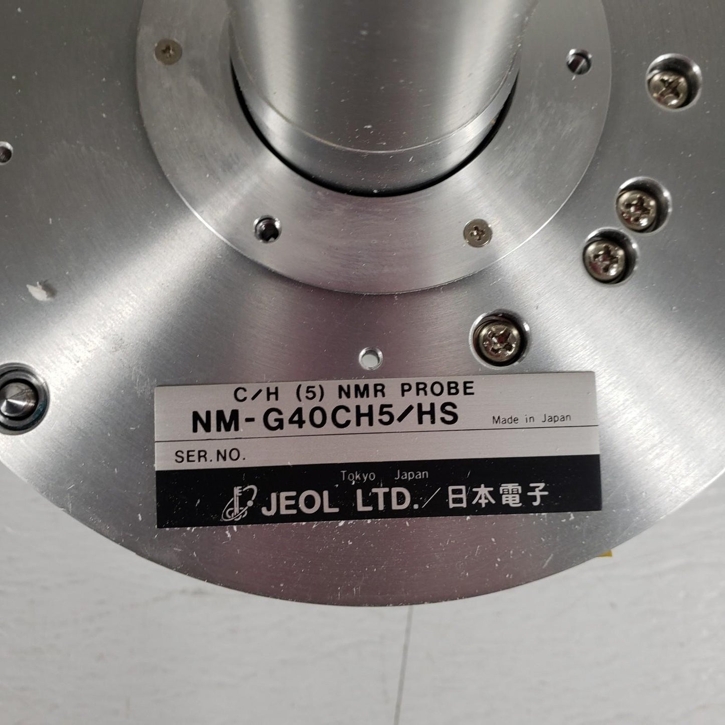 Jeol NM-G40CH5/HS 5mm C/H NMR Probe GSX400 Tunable Broadband Nuclear Magnetic