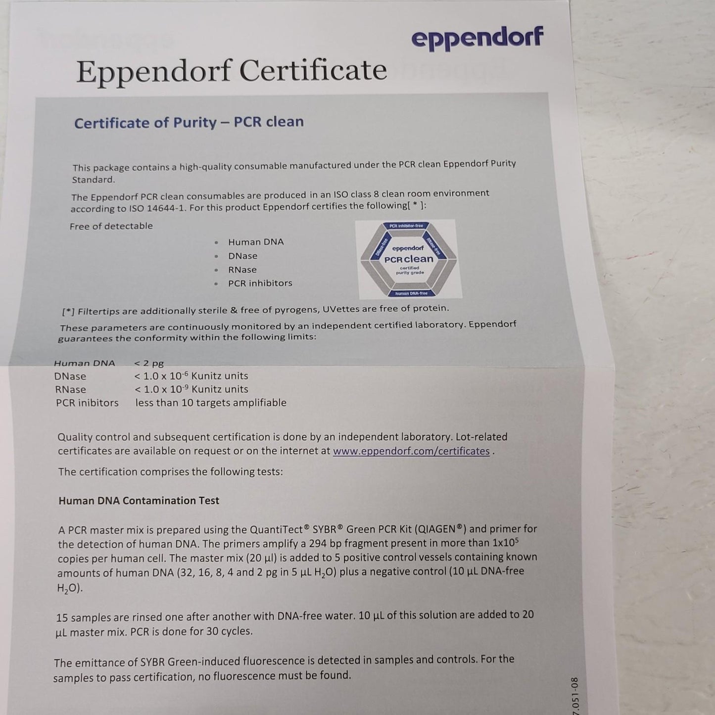 Eppendorf 022494006 epT.I.P.S. Reloads 50-1250µL 8 X 96 Tips PCR Clean