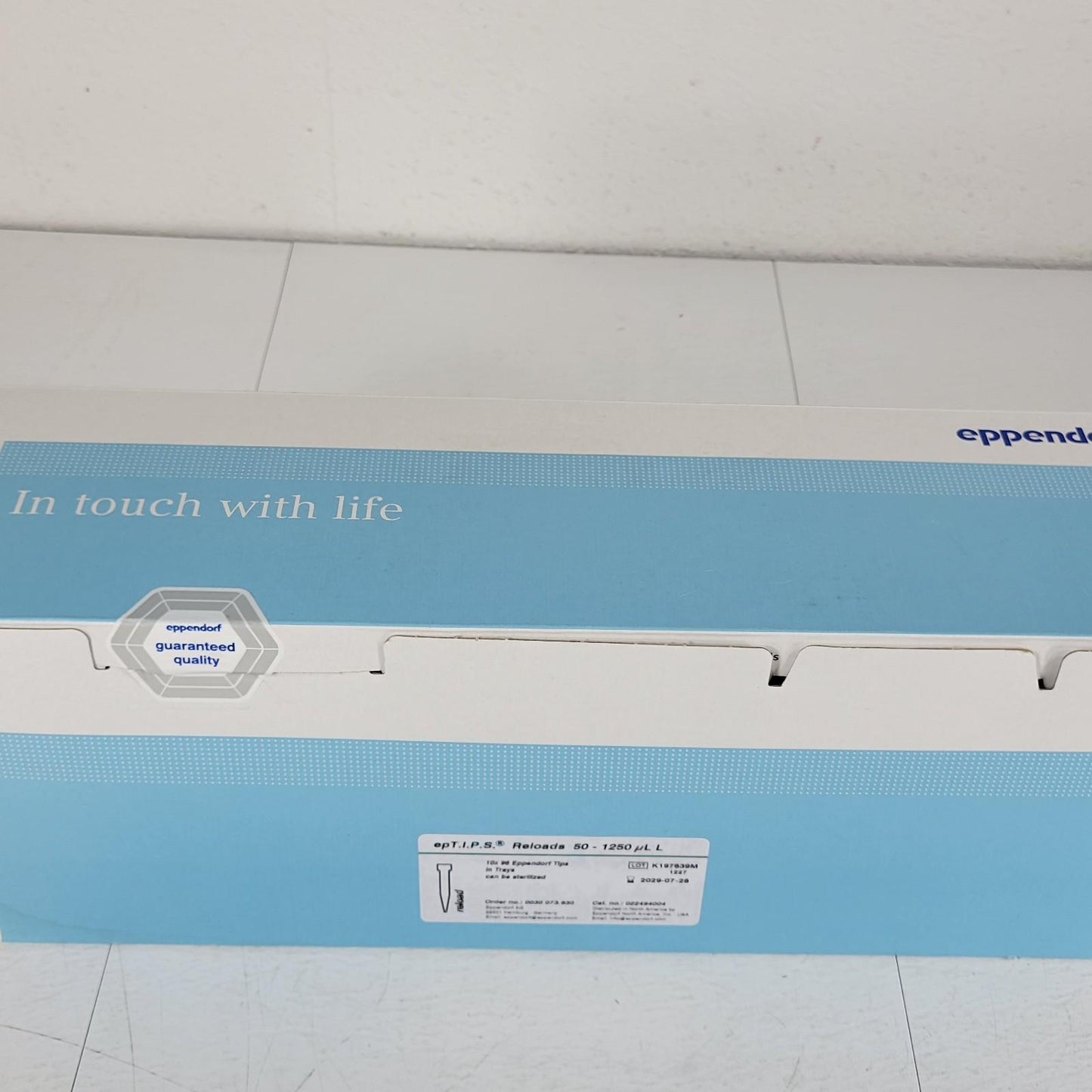 Eppendorf 022494004 epT.I.P.S. Reloads 50 - 1250 μL 10 X 96 Tips In Trays Pipet