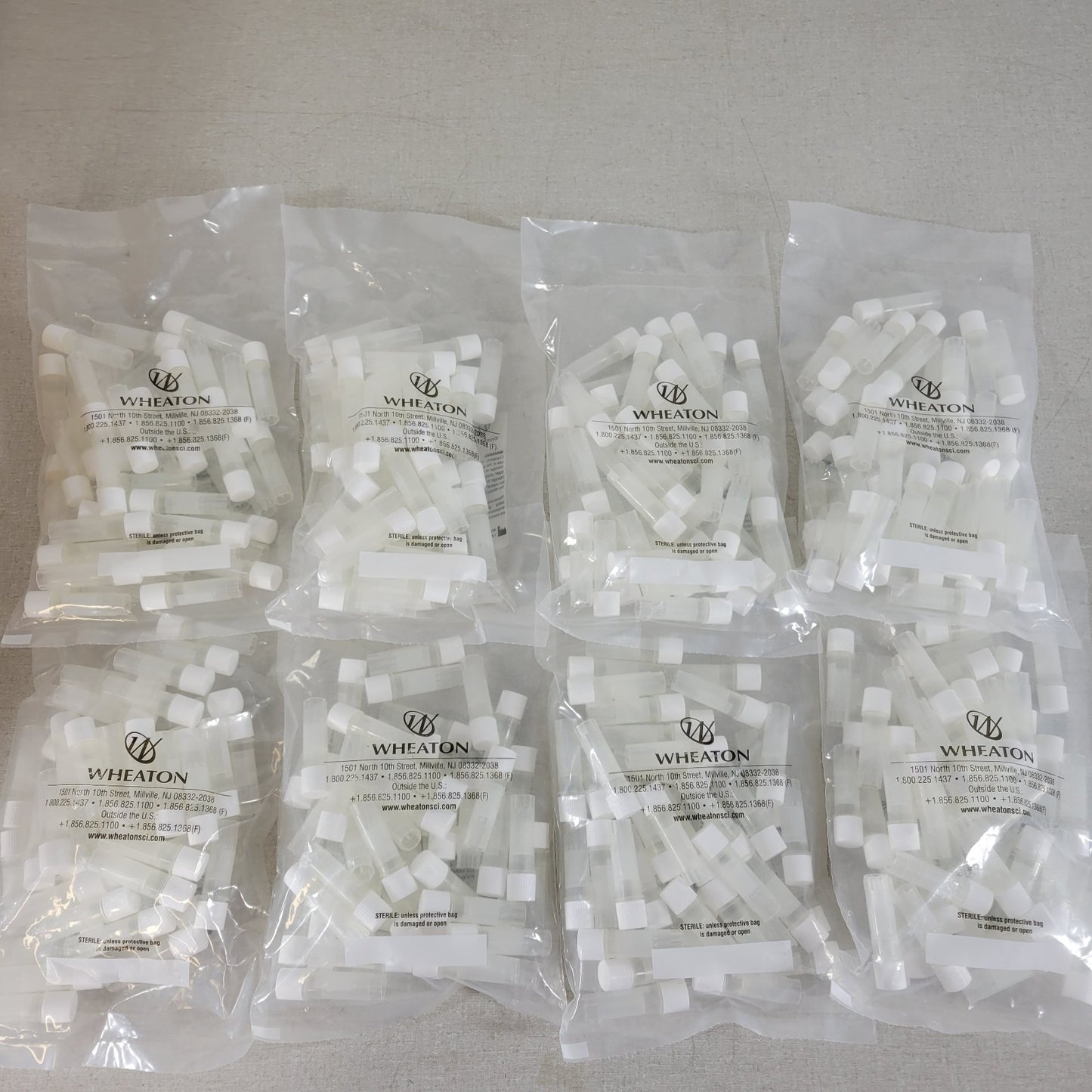 Wheaton W985874 CryoELITE Cryogenic Vials Freestanding External Thread 400 Ct