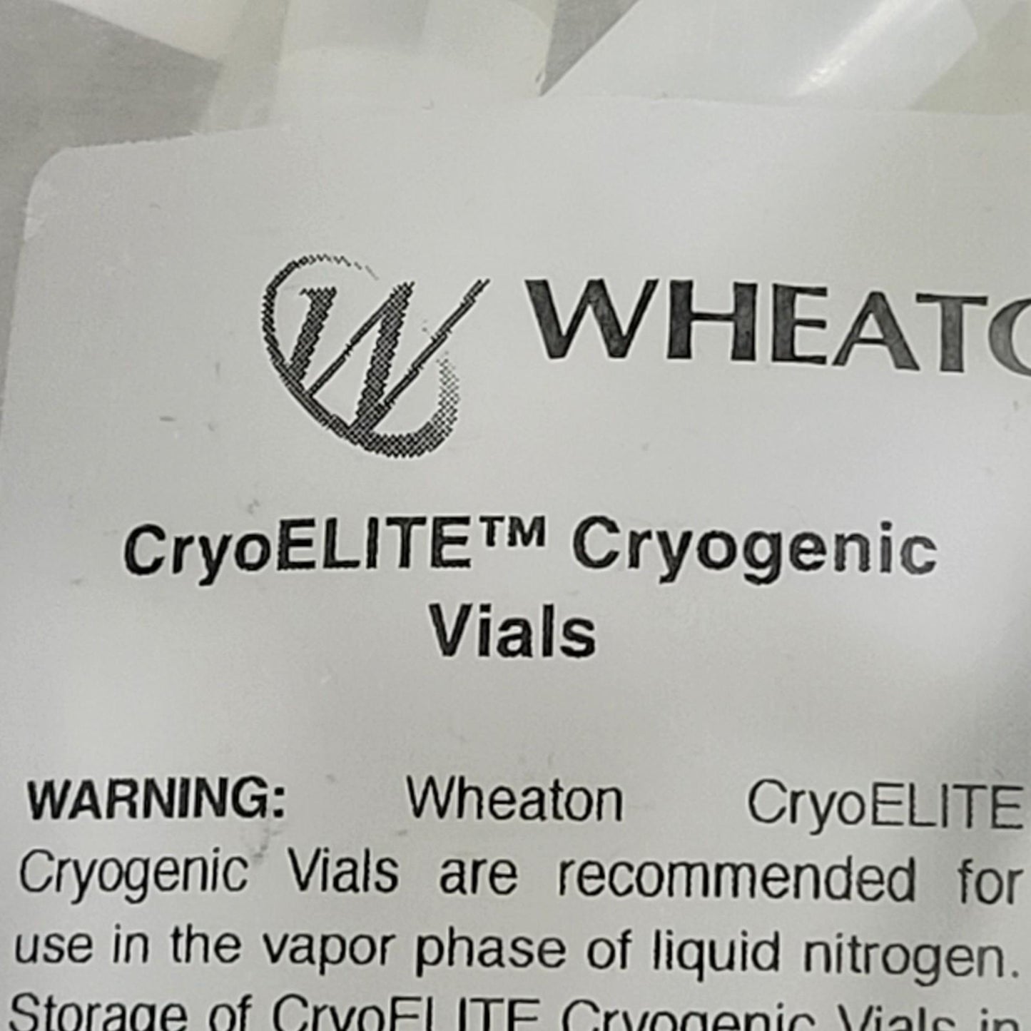 Wheaton W985874 CryoELITE Cryogenic Vials Freestanding External Thread 400 Ct