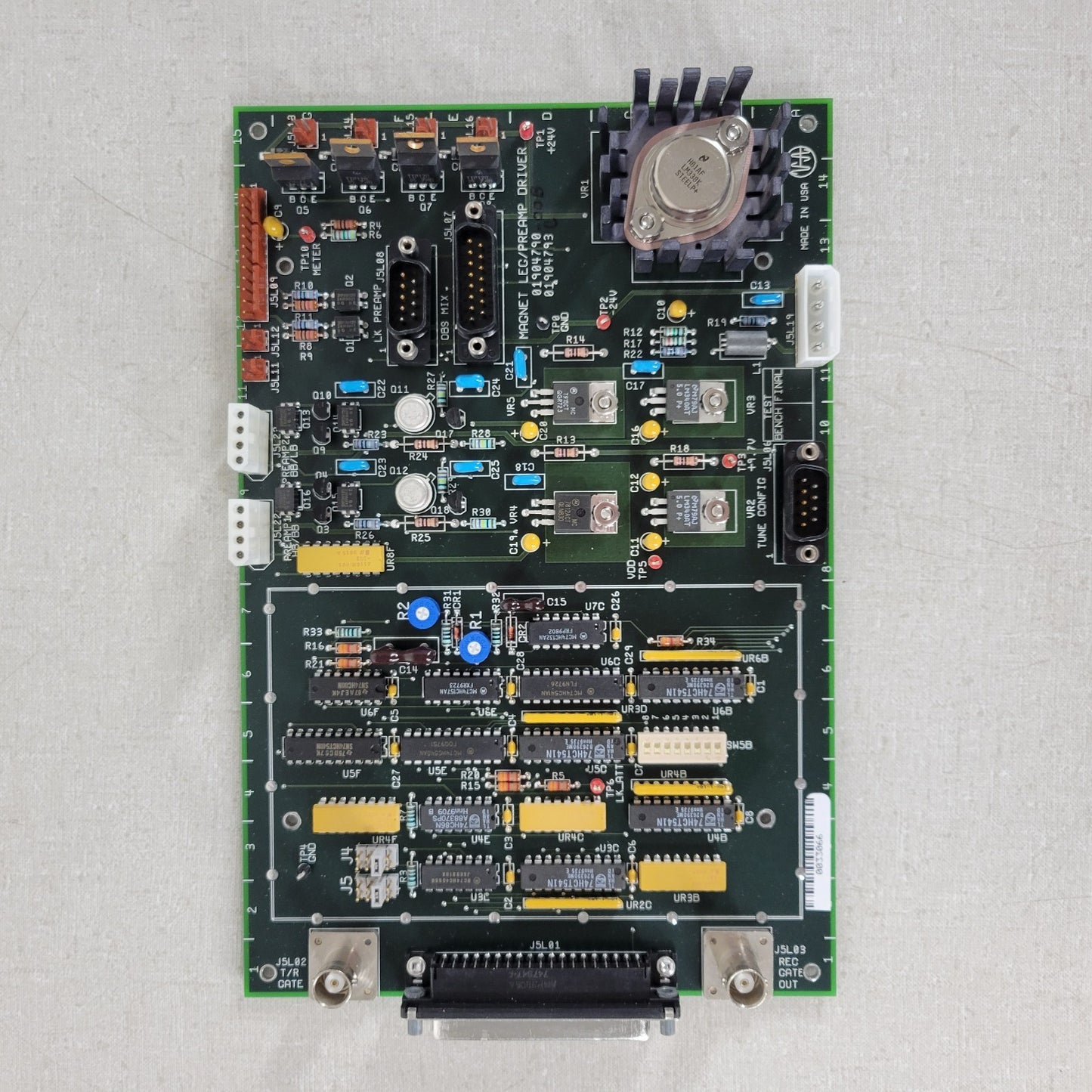Varian 1904790 1904793 Magnet Leg PreAmp Driver Board Printed Circuit Board