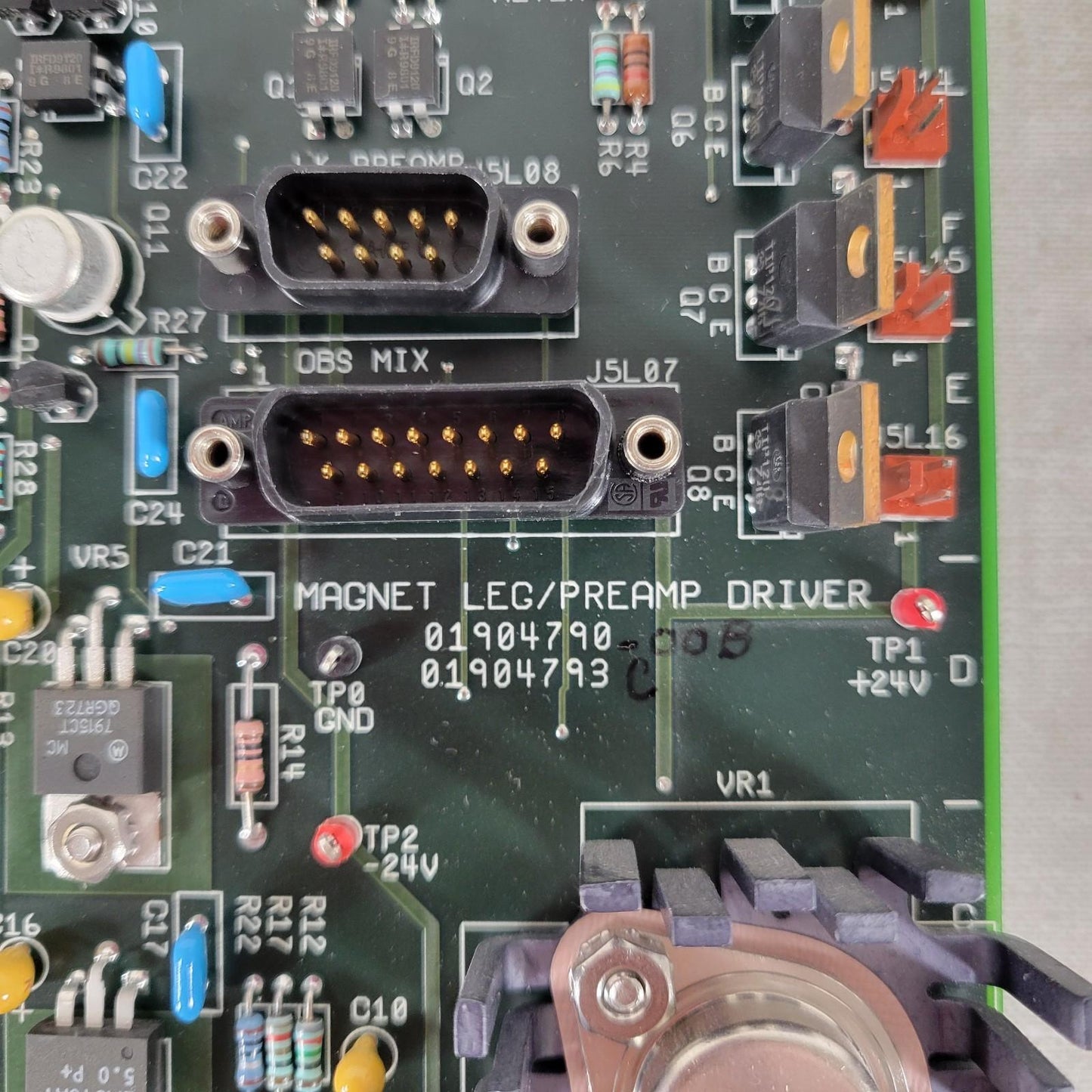 Varian 1904790 1904793 Magnet Leg PreAmp Driver Board Printed Circuit Board