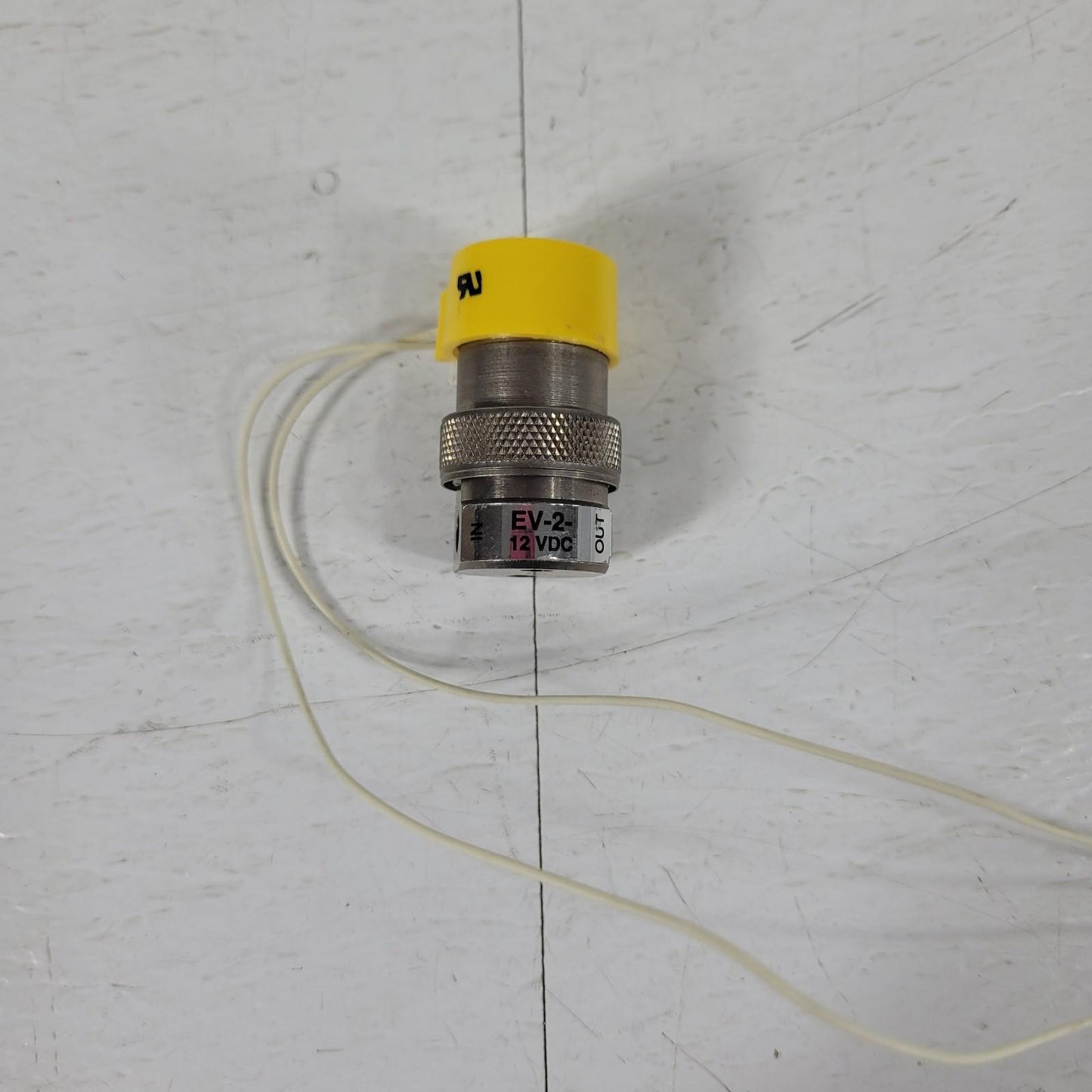 Clippard EV-2-12 Electric 2-Way Inline Valve 12VDC 100psig w/ Wire Leads