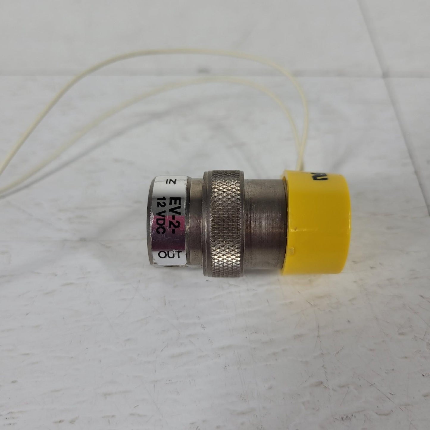 Clippard EV-2-12 Electric 2-Way Inline Valve 12VDC 100psig w/ Wire Leads
