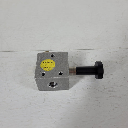 Bachman ME-133 Manual 2-Way Valve Body Aluminum Housing Tapped Sides