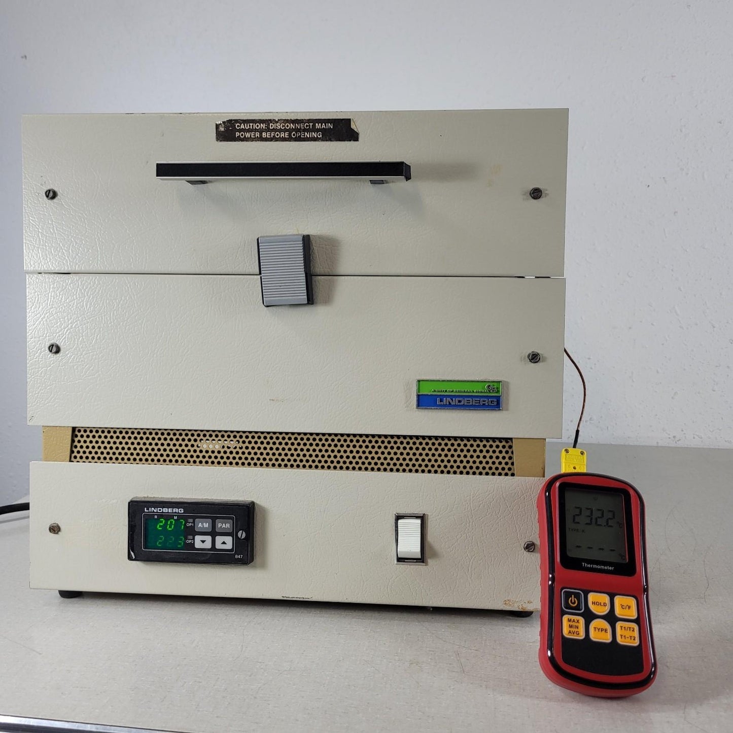 TESTED TO 1050°C Lindberg 55035 Ceramic Oven Tube Furnace 120/240 V 800 Watts