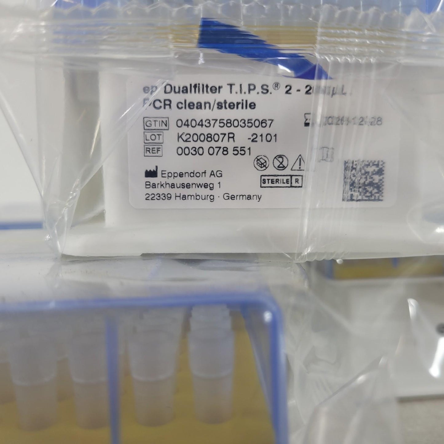 4x Racks Eppendorf 0030078551 ep Dualfilter T.I.P.S 200uL M PCR Exp 2026/12/28