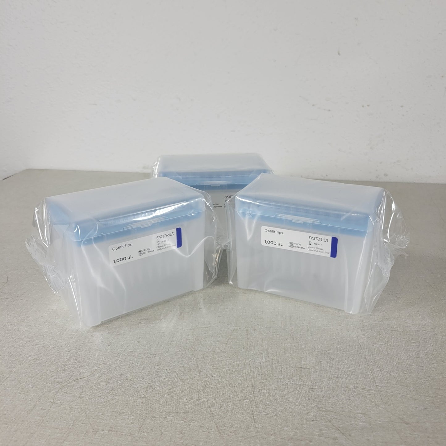Satorius 791000 Optifit Tips 1000uL 96/Pack Expires 2026-11 Bundle Of 3