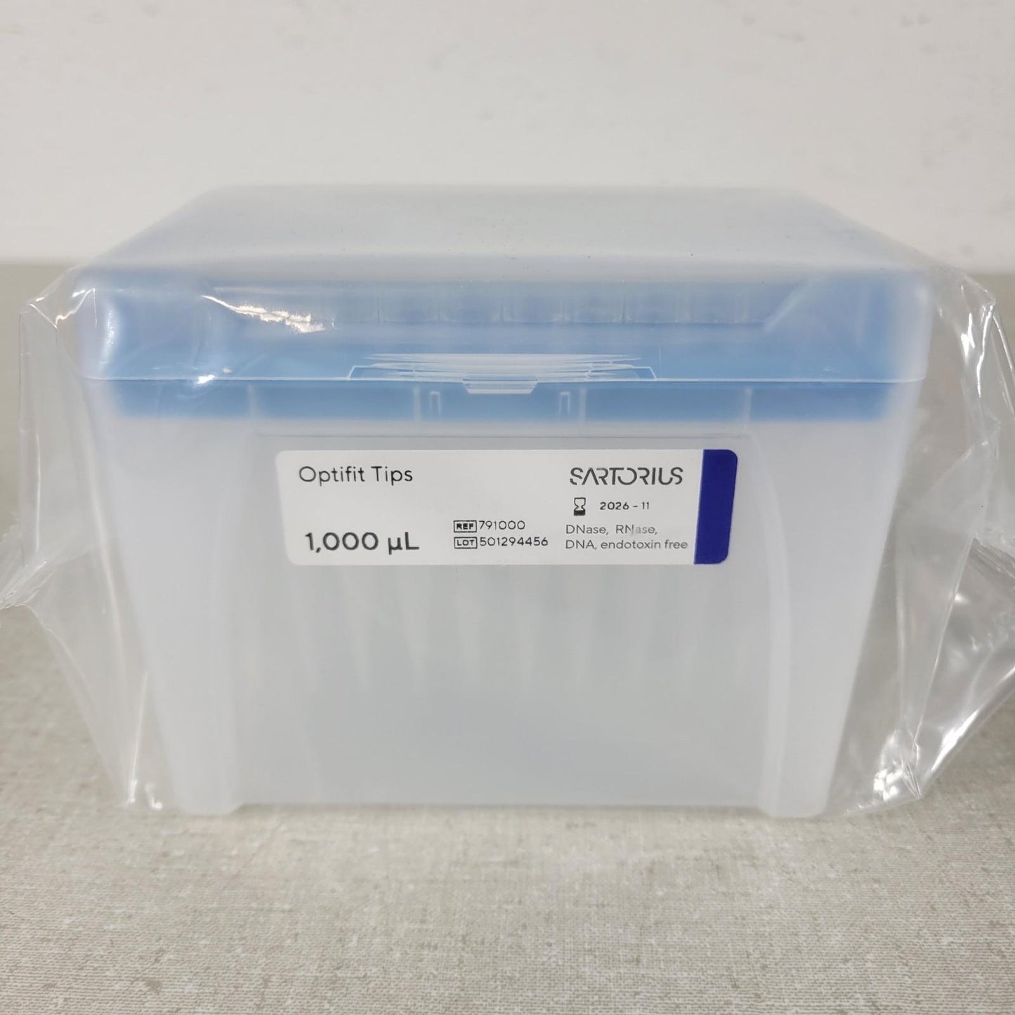 Satorius 791000 Optifit Tips 1000uL 96/Pack Expires 2026-11 Bundle Of 3